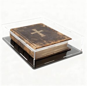 Clear Display Case for Book, Acryli...