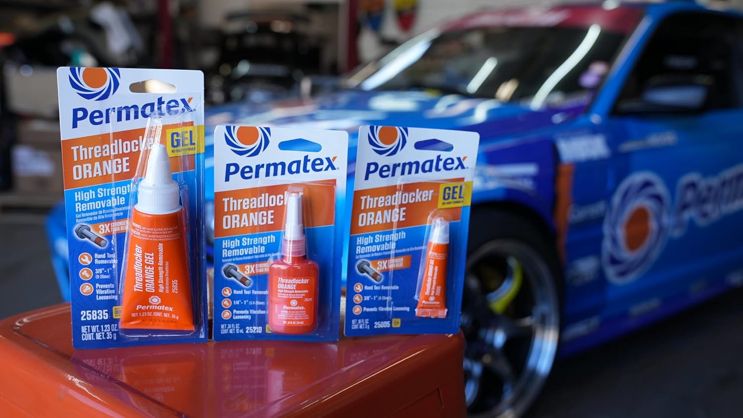 Permatex 25210 High Strength Removable Threadlocker Orange Liquid, 10 ml - Image 6