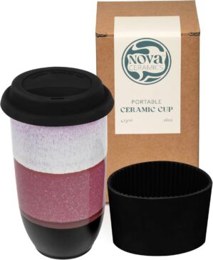 NOVA CERAMICS Coffee Travel Mug –...