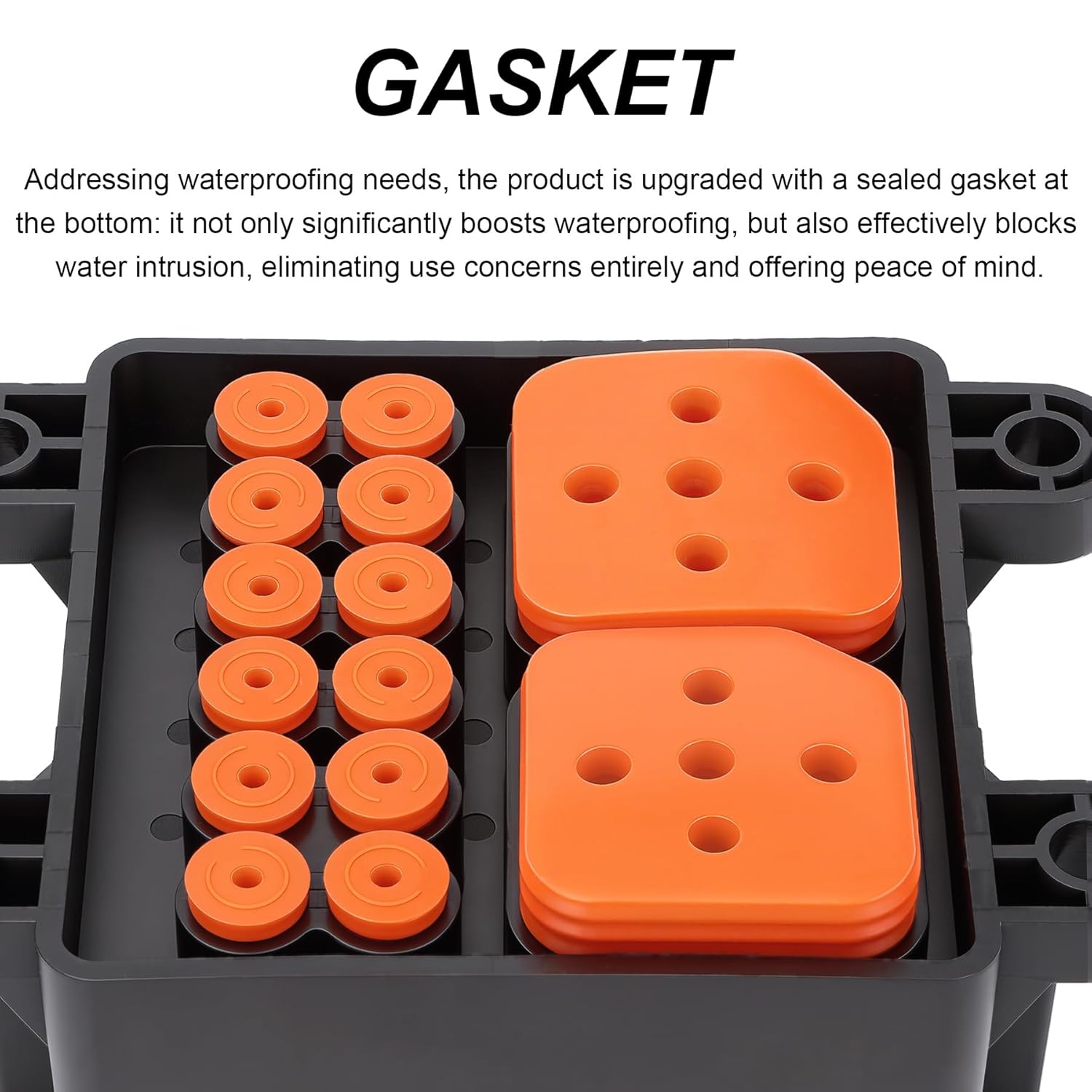 12V 6 Way Waterproof Fuse Relay Box, 2 Relays and 6 ATC/ATO Blade Fuse Slots, Compatible with 4-Pin 5-Pin 40Amp Relay, for Cars Truck Marine Boat Jeep - Image 6