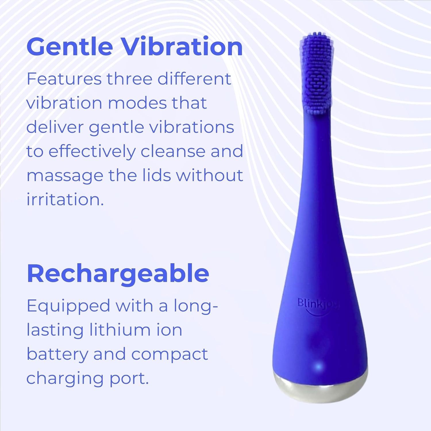 Blinkjoy Electric Eyelid Brush - Optometrist Approved for Managing Demodex, Blepharitis, and Dry Eyes - Gently removes dirt, oil, and makeup to support healthier lid hygiene - Image 3