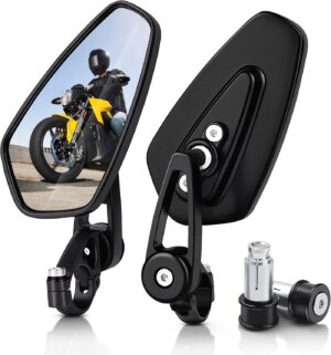 MICTUNING Motorcycle Mirrors –...