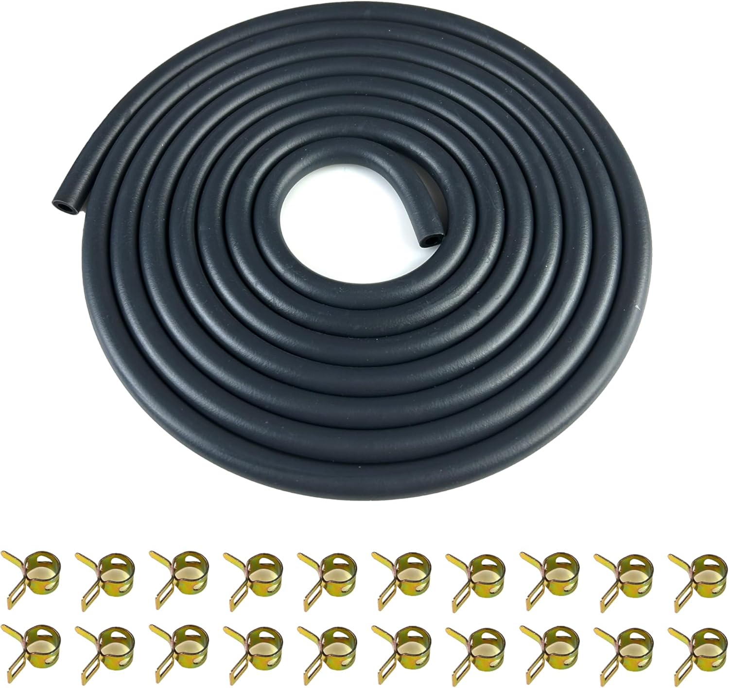 YAMAKATO 10 Feet 1/5 Inch ID 5.5mm Fuel Line Hose for ATV Quad Pit Dirt Bike Go Kart Mini Bike ATV Generator Small Engines Gas Line 95001-55008-60M w/ 20 Clamps - Image 6
