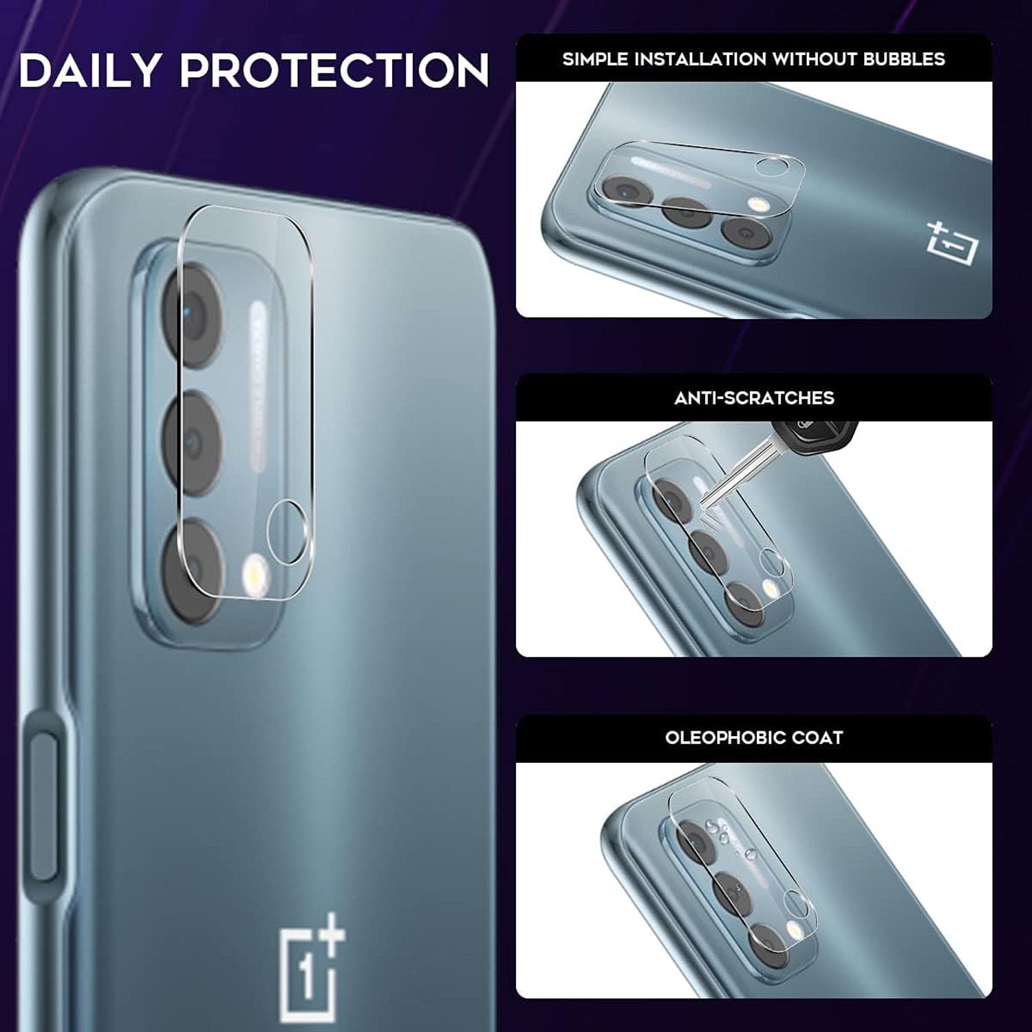 3 Pack for TCL 50 XL NXTPAPER 5G Camera Lens Protector,Case Friendly, 2.5D Arc Edges Scratch Resistant Bubble Free Anti-Fingerprints HD Clear,Tempered Glass Film for TCL 50 XL 5G - Image 4