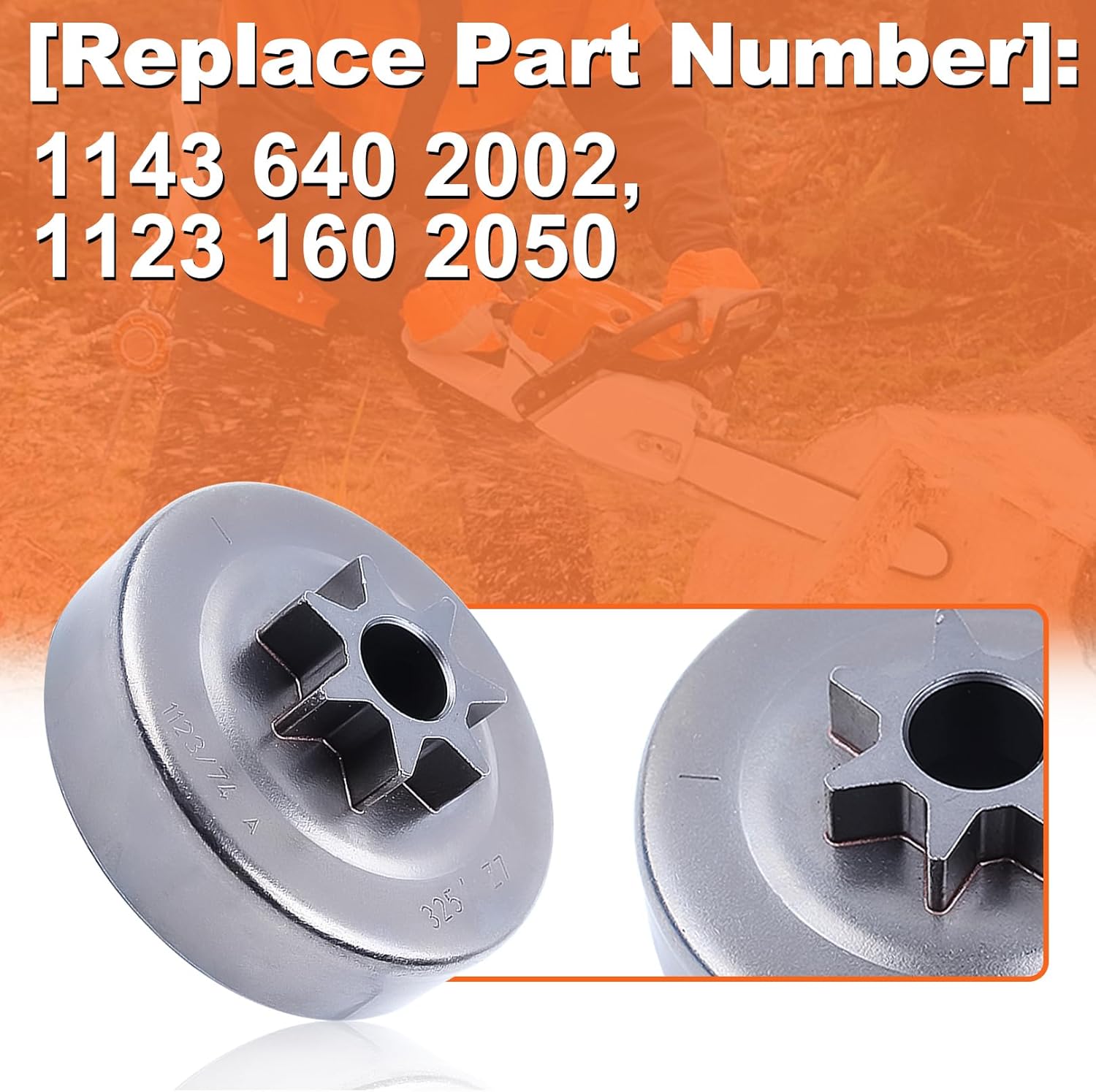 .325"-7T Clutch Drum Spur Sprocket Cover Kit for Stihl MS231 MS251 MS241 MS231C MS241C MS251C Chainsaw 1143 640 2002 - Image 4