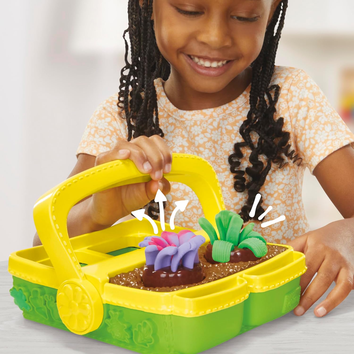 Play-Doh Blooming Flower Garden Toy Playset, Nature Pretend Play, Kids Arts & Crafts Ages 3+ - Image 8
