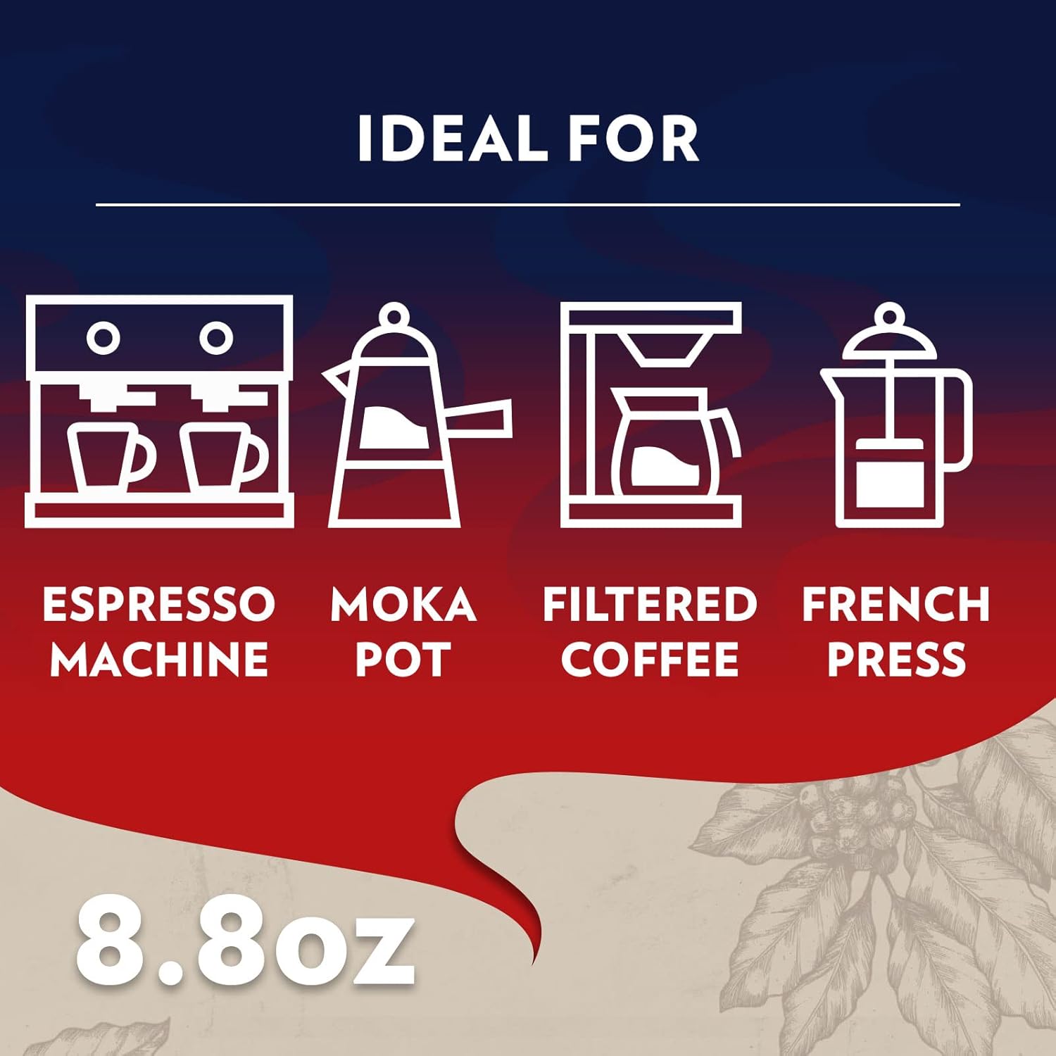 Lavazza Crema e Gusto Ground Coffee, Medium Roast, Arabica and Robusta Blend, 8.8 oz Brick (Pack of 20) - Image 5