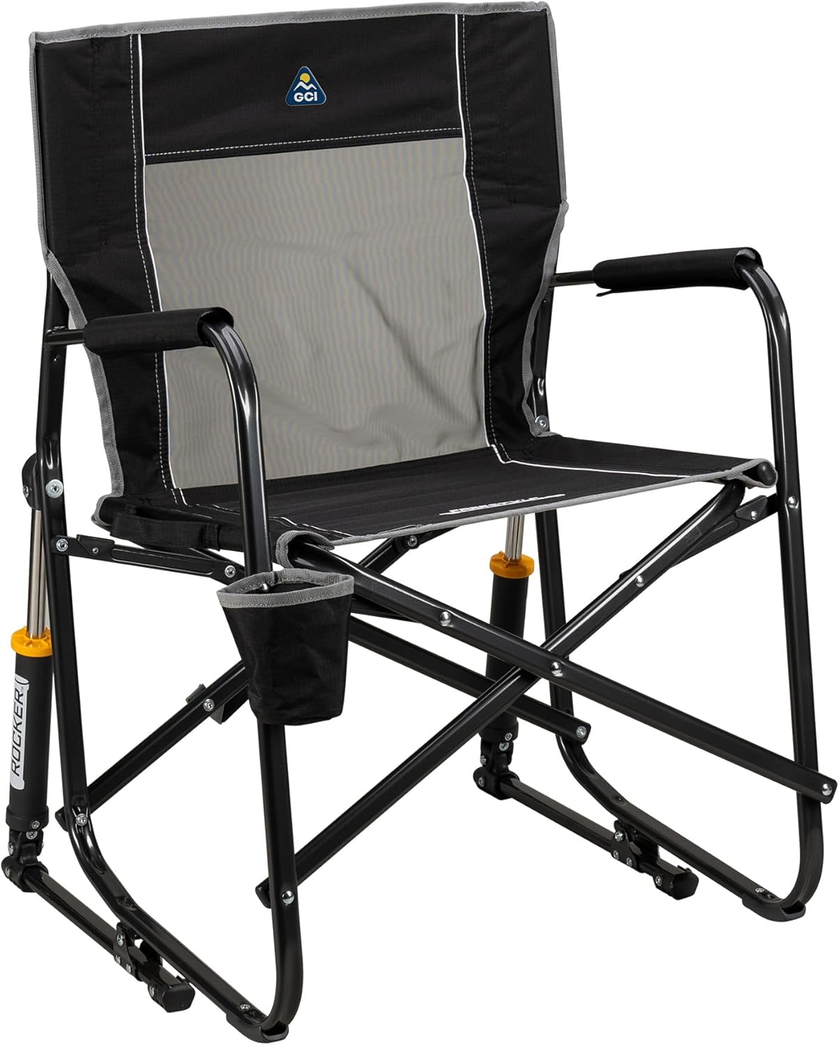 GCI Outdoor Freestyle Rocker Outdoor Rocking Chair with Beverage Holder