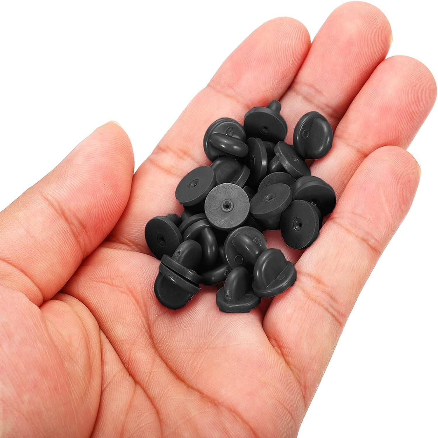 50pcs PVC Rubber Pin Backs, Pin Safety Backs for Brooch Tie Hat Badge Insignia, Rubber Lapel Pin Backs for Replacement Uniform Badge (50PCS) - Image 7
