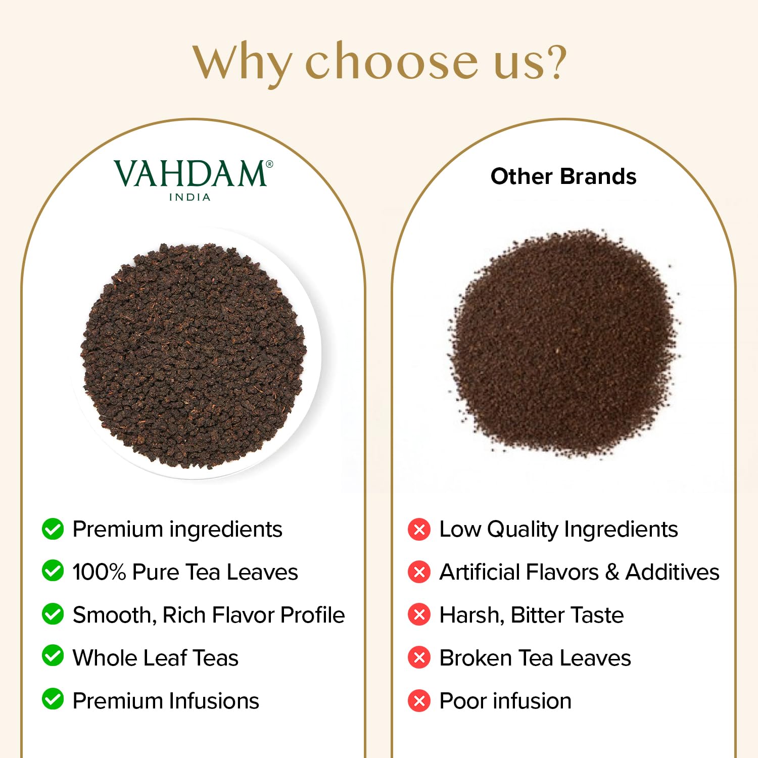 VAHDAM, Assam CTC Black Tea Loose Leaf 170+ cups (12oz) STRONG, BOLD & RICH Loose Leaf | Pure Assam Chai Tea | Pure Unblended Single Origin Black Tea | Vacuum Sealed - Image 4