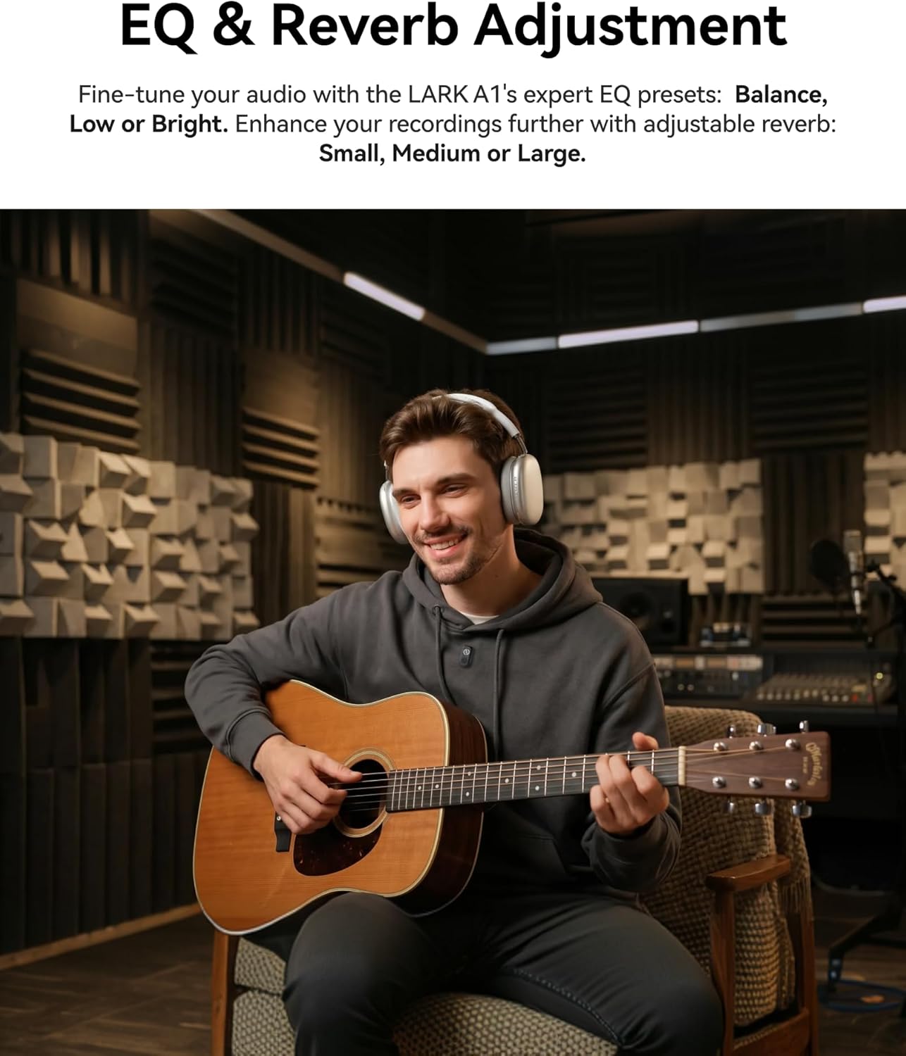 Hollyland Lark A1 Wireless Microphone for iPhone & Android, 48kHz/24-bit Studio Audio, 3-Level Noise Cancellation, 200m Range, Magnetic Mini Mic for Video Recording & Live Streaming (2TX + USB-C RX) - Image 8