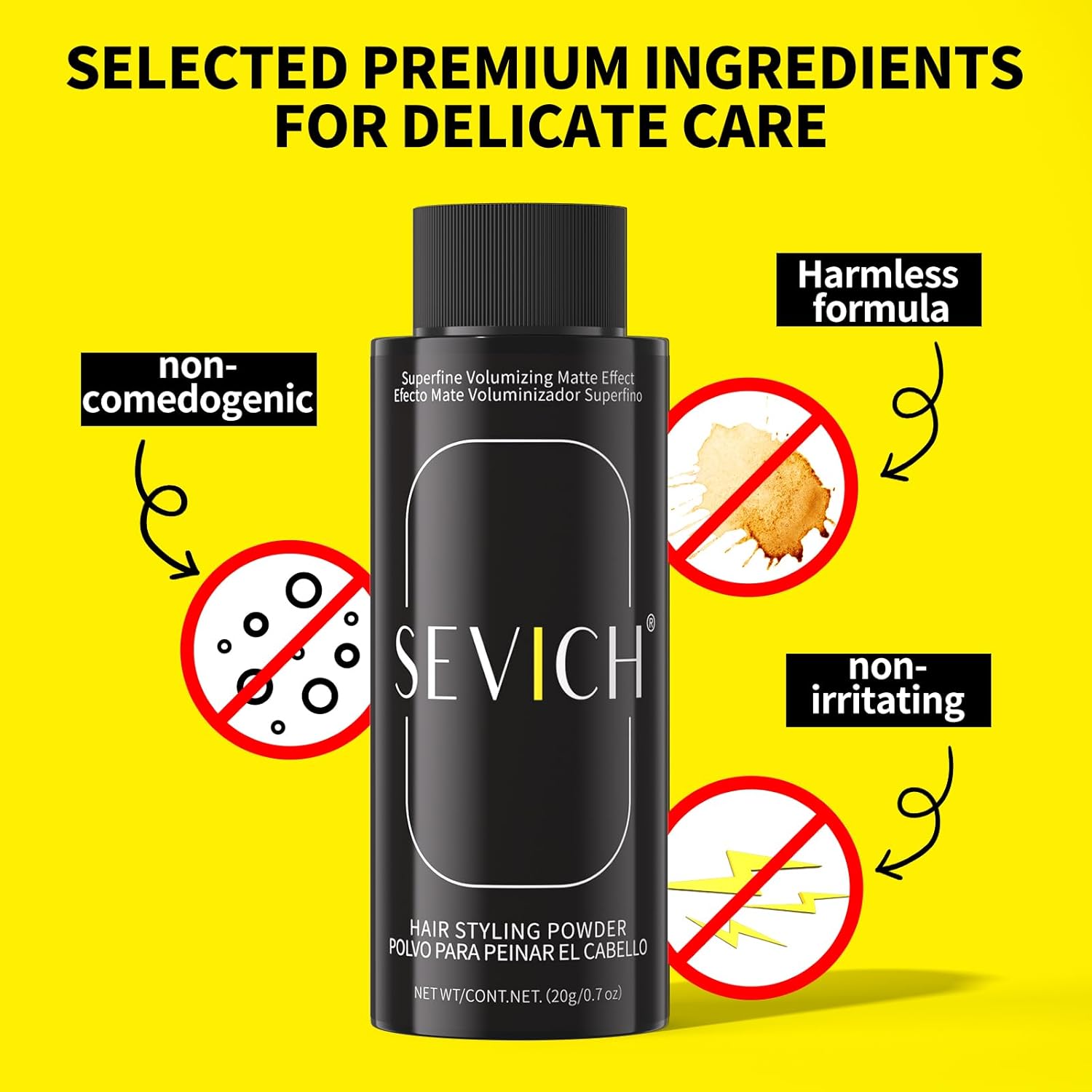 SEVICH Dust It Hair Styling Powder 20g - Volumizing Texture Powder for Instant Root Lift & Matte Finish, Oil Control Hair Products for Women Men - Image 6