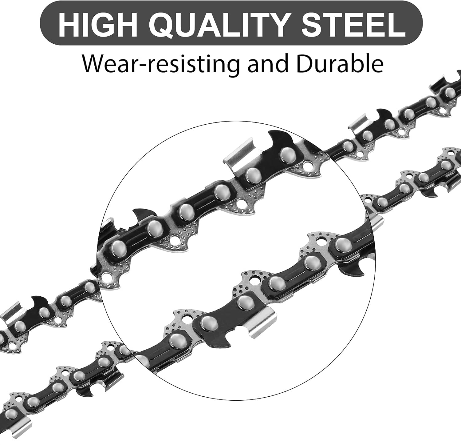 2 Pack 16 Inch Chainsaw Chains 3/8 LP .050" 56 Drive Links Fits Craftsman/Sears, Echo, McCulloch, Poulan, Homelite, Ryobi - Image 3