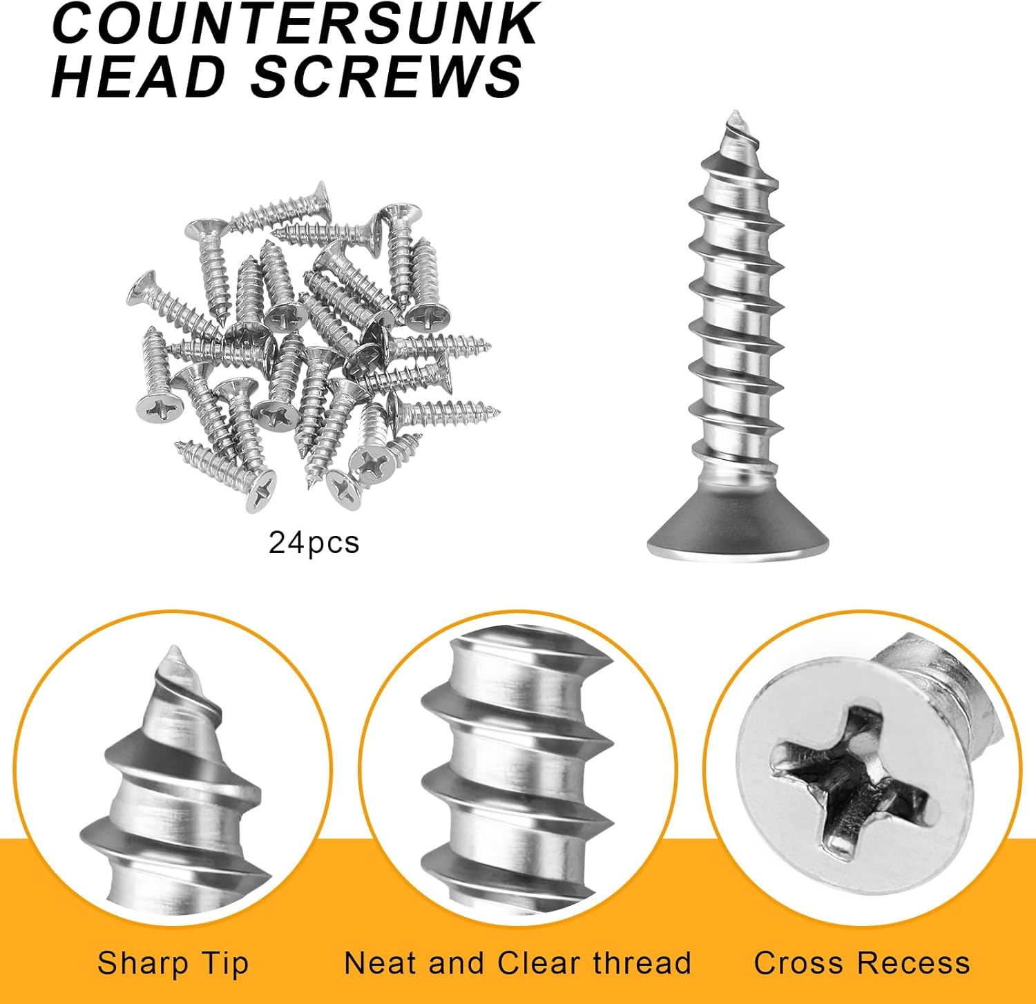 4 PCS Straight Brackets, 6 inch Flat Straight Braces, Stainless Steel Brace Bracket with 24 Pcs Screws for Furniture Repair Fixing - Image 6