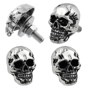 Skull License Plate Screw Fasteners...