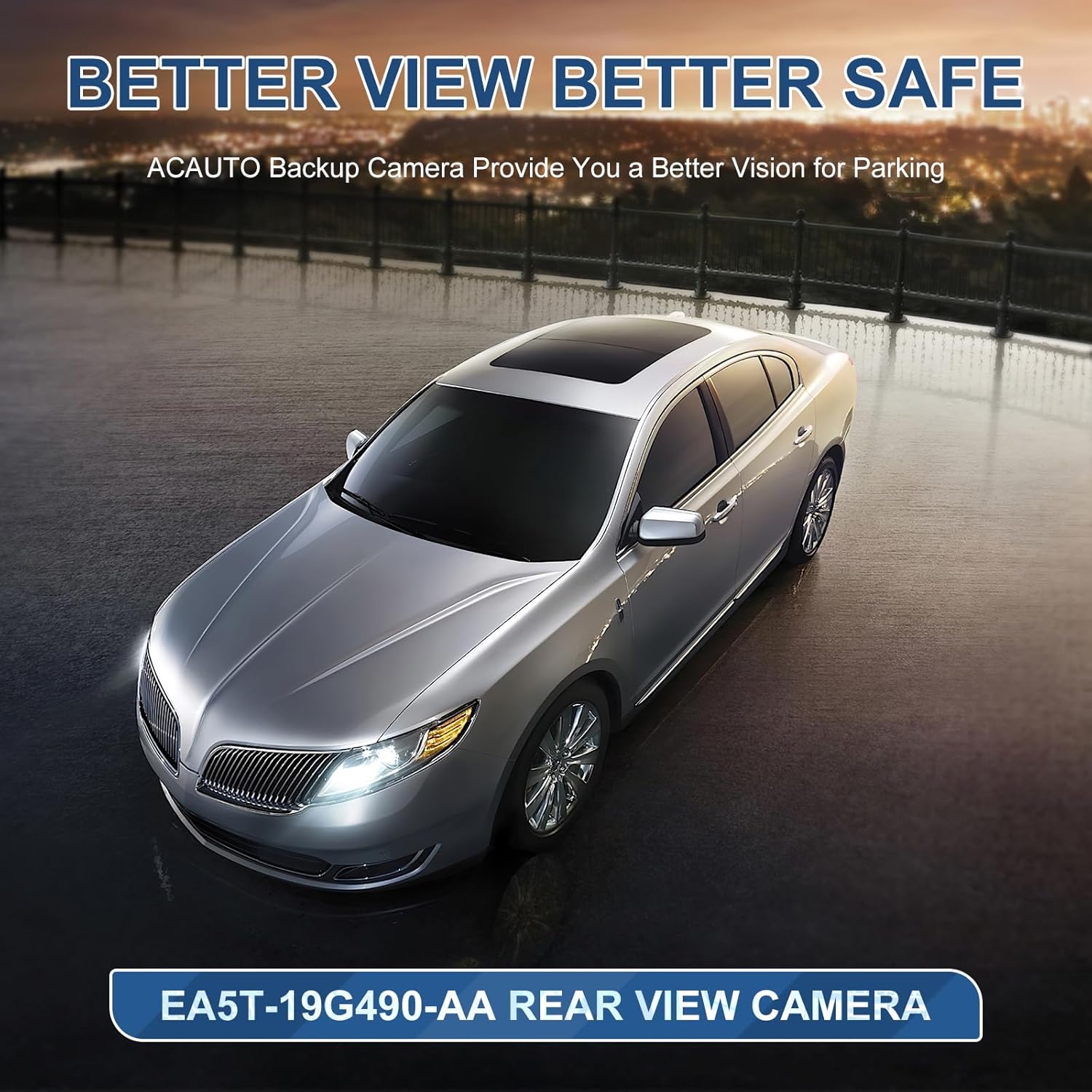 Rear View Backup Reverse Camera Fit for Lincoln MKS 2013-2016,Safety Parking Back Up Assist Camera OE Number EA5T-19G490-AA EA5T19G490AA EA5Z-19G490-B DA5Z-19G490-A - Image 7