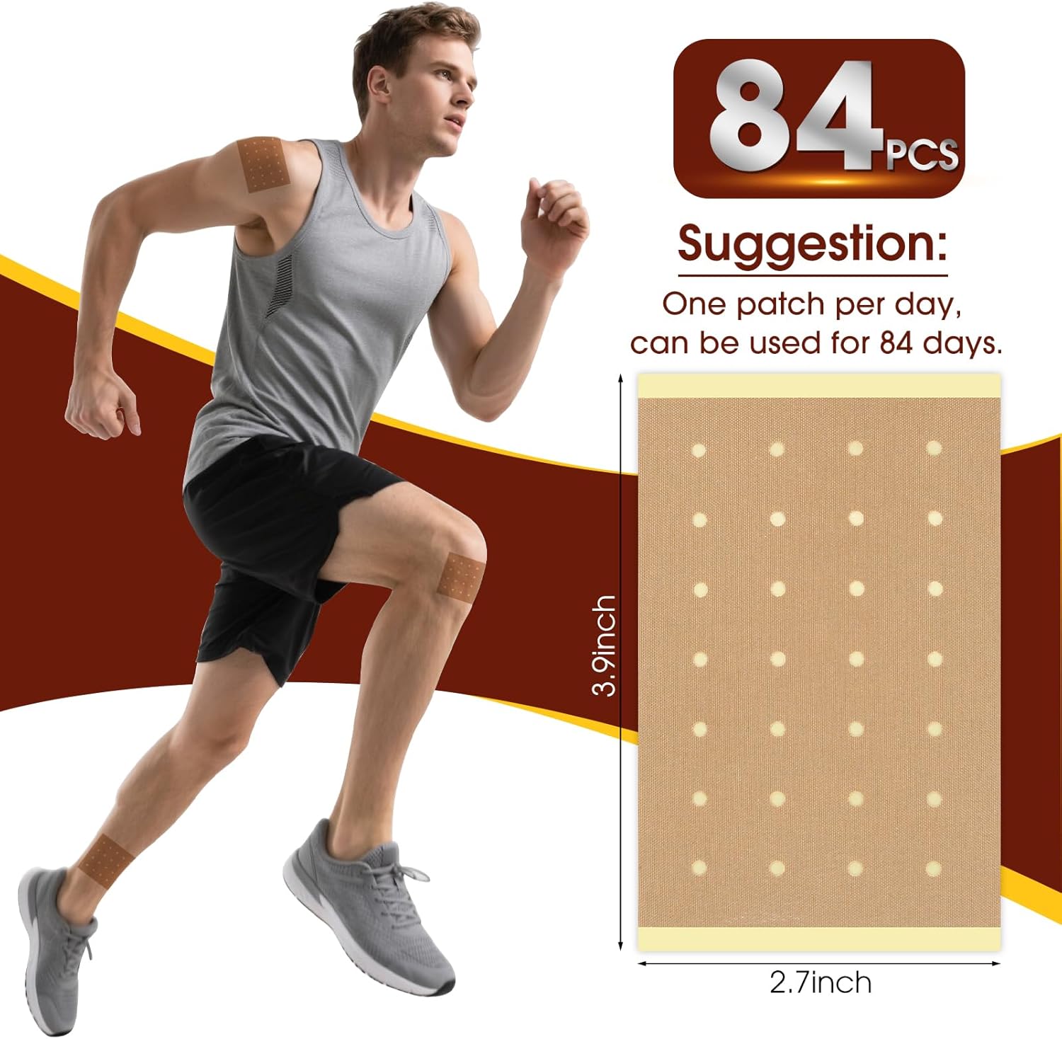 84PCS Tiger Patch, Chinese Tiger Back Heat Patches Ultra Strength for Muscle Joint of Knee Shoulder and Neck - Image 7