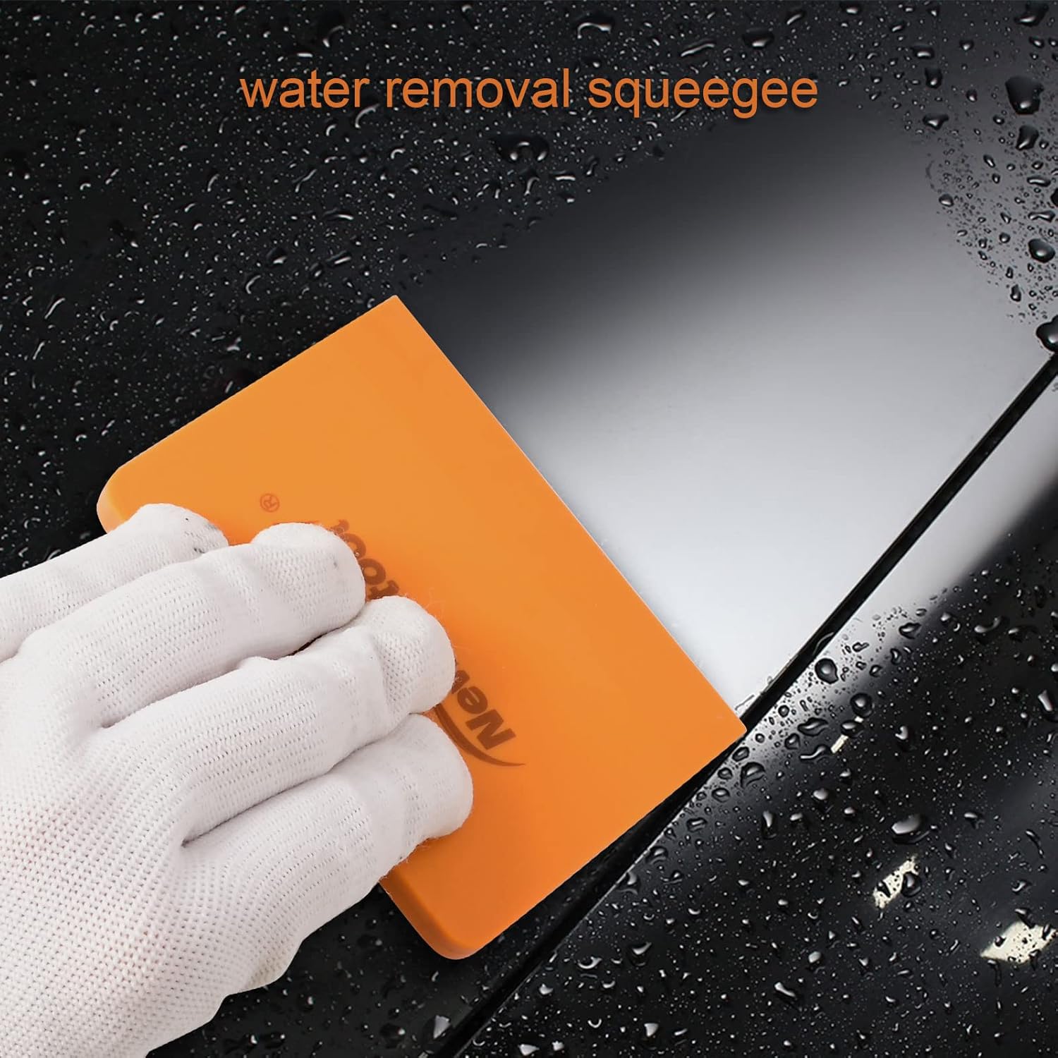 NEWISHTOOL Soft Silicone Small Squeegee for Vinyl, 2 PCS PPF Tools Window Tinting V-Blade Scraper for Window Film Application, Car Paint Protective Film Installation & Water Removal - Image 3