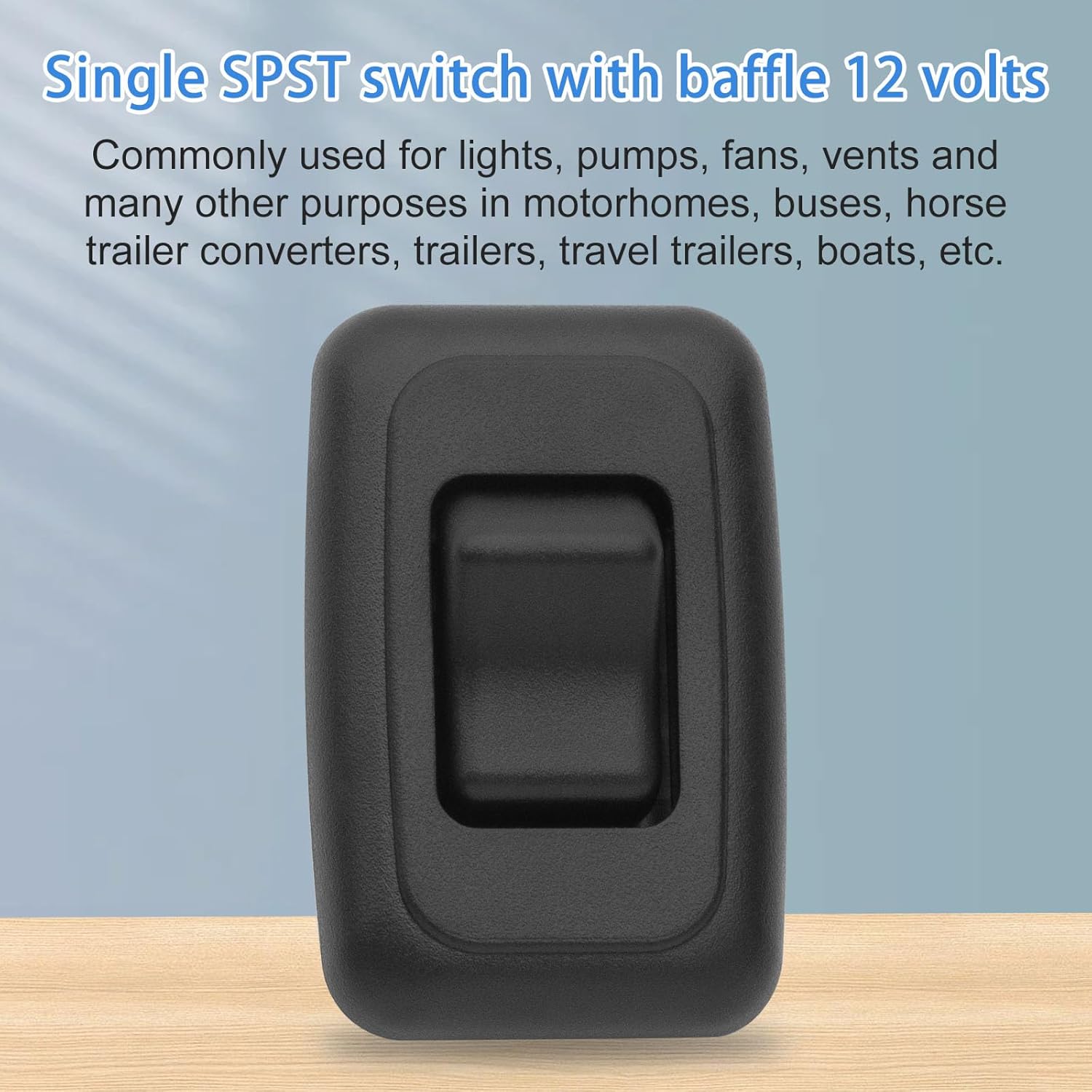 Single SPST On-Off Switch with Bezel, Technology Components 12V Light Switch for RV, Camper, Trailer - Image 6