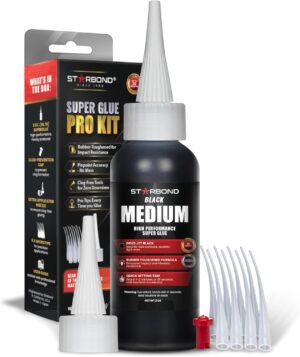 Starbond Black Medium CA Glue, Prem...