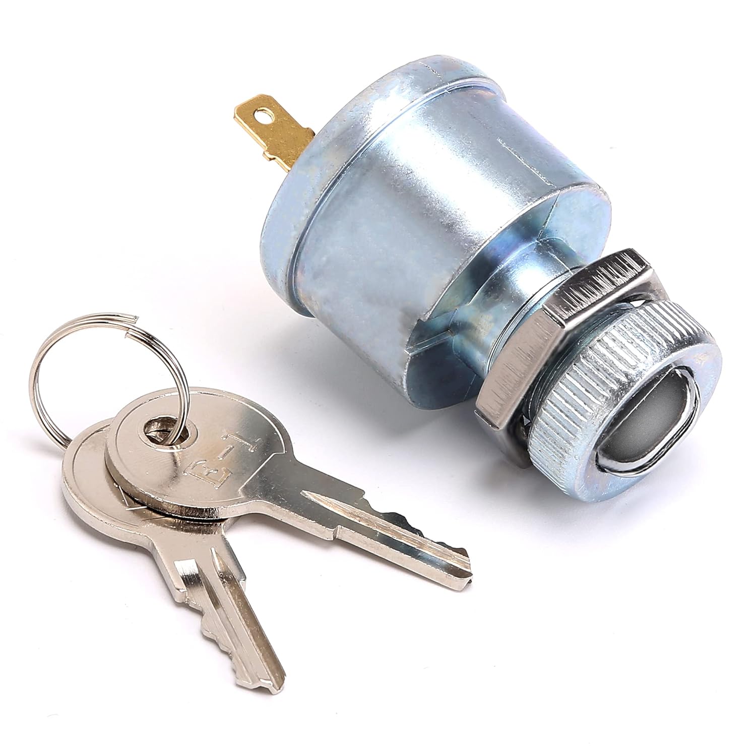 10L0L Golf Cart Starter Ignition Key Switch for EZGO Electric Golf Cart 17421G1, 2 Terminal Prongs - Image 7