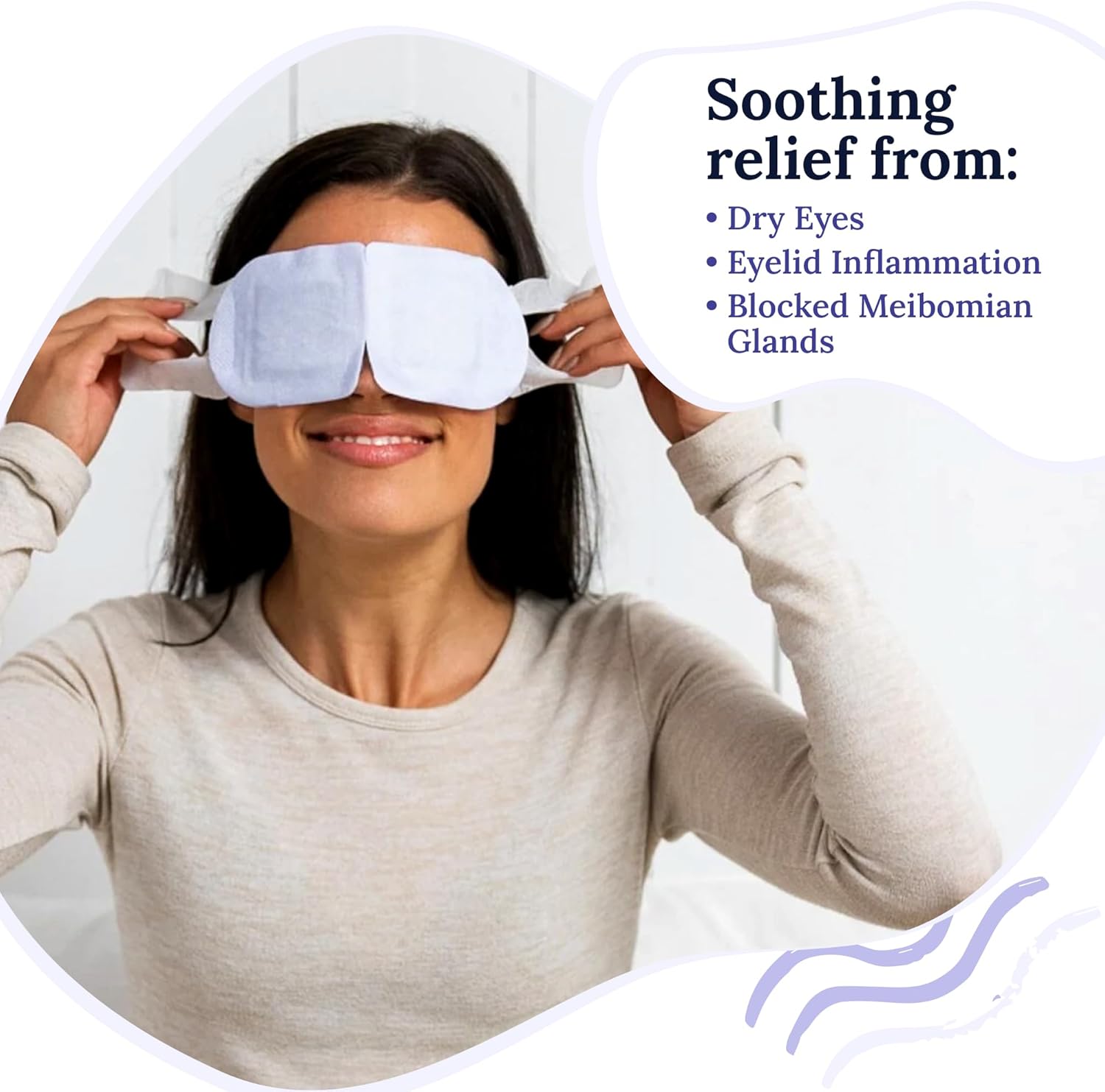 CorneaCare Rest: Self Heating Warm Compress for Dry Eyes | Heated Eye Mask for Fast Relief | Steam Mask for Stye Treatment | No Microwave or Washcloth Needed | Travel Ready Warm Compress | 30 Count - Image 2