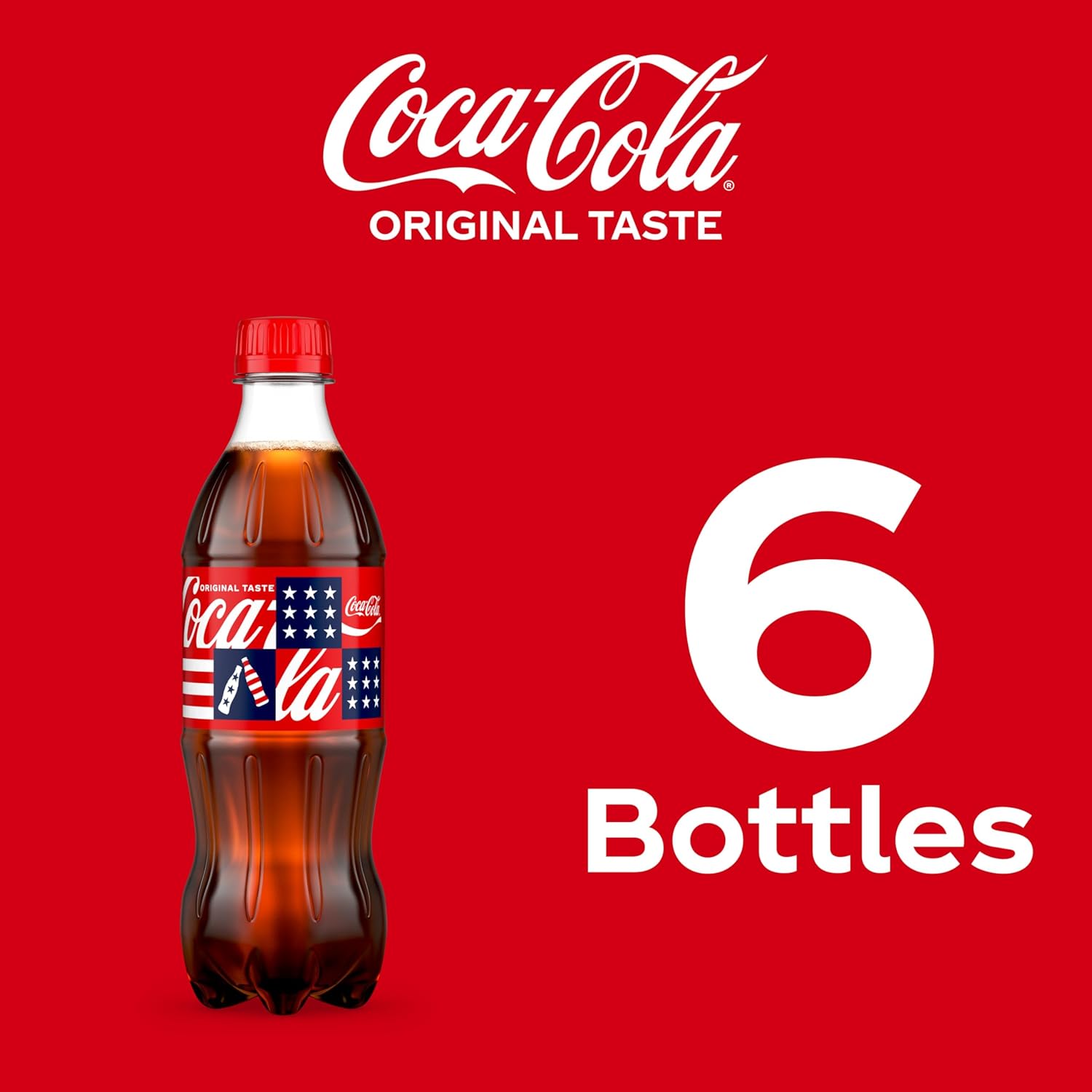 Coca-Cola Soda Soft Drinks, 16.9 fl oz Bottles, 6 Pack - Classic Cola Soft Drink Pack - Image 4