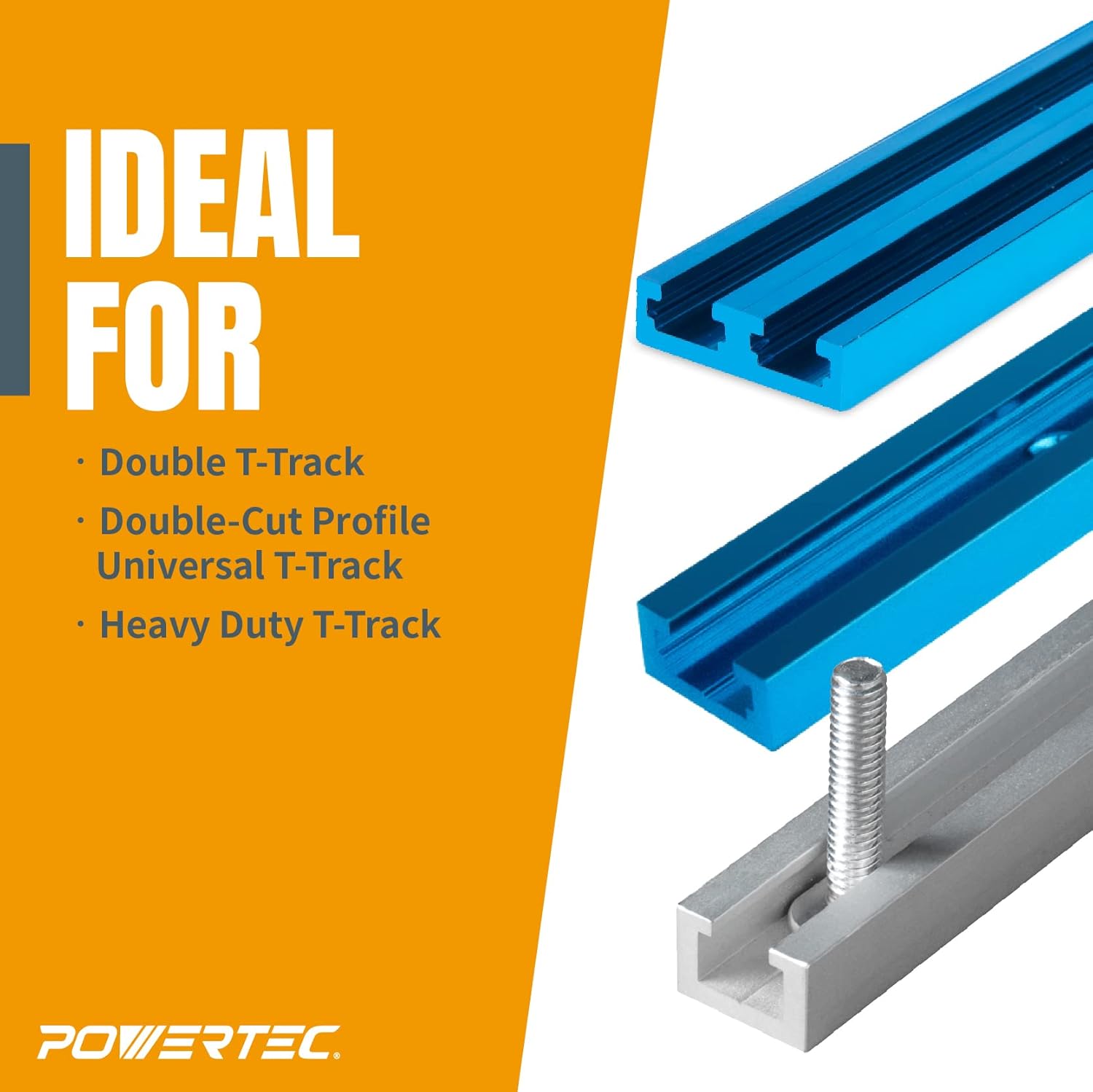 POWERTEC 71082 T-Track Mini Hold-Down Clamp, 3-5/8" L x 3/4" W - Image 3