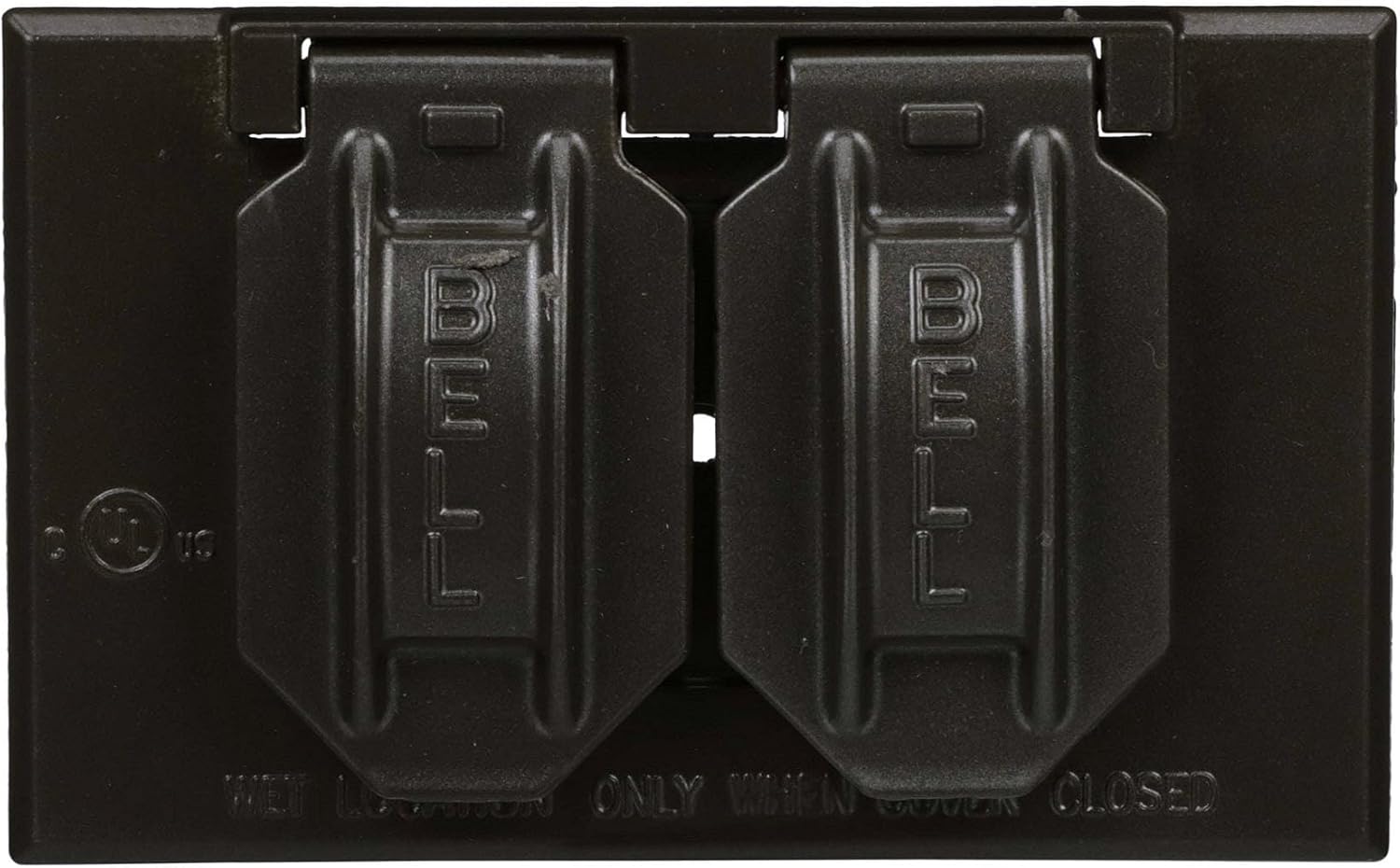 Hubbell-Raco 5180-2 2-Hole Weatherproof Device Cover, 4-9/16 in L X 2-13/16 in W X 1 in T, Bronze - Image 2