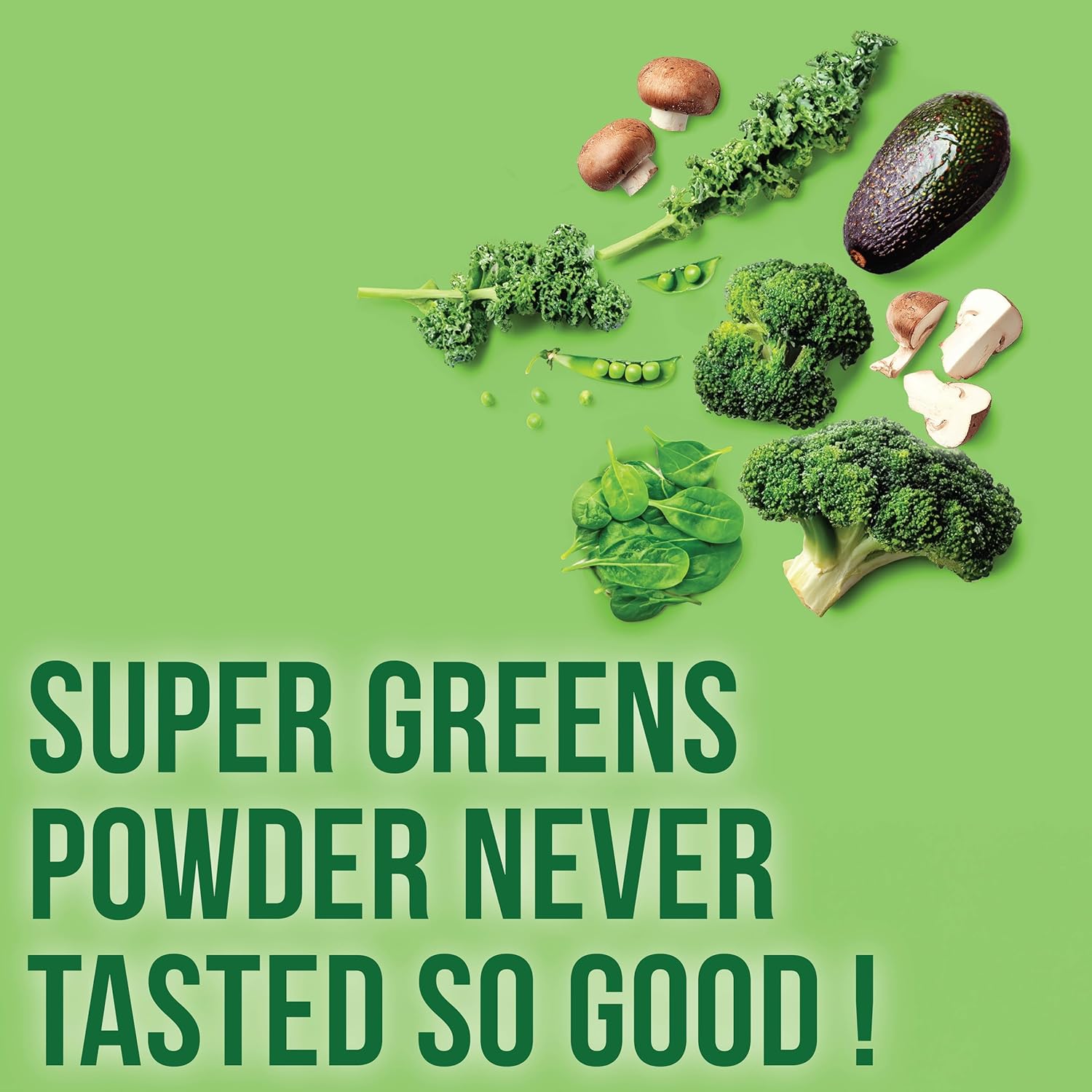 Country Farms Super Greens Natural Flavor, 50 Organic Super Foods, USDA Organic Drink Mix (Wheat Grass, Spirulina, Chlorella) Mushrooms & Probiotics, Fiber, Gut Health, Natural Energy, 30 Servings - Image 6
