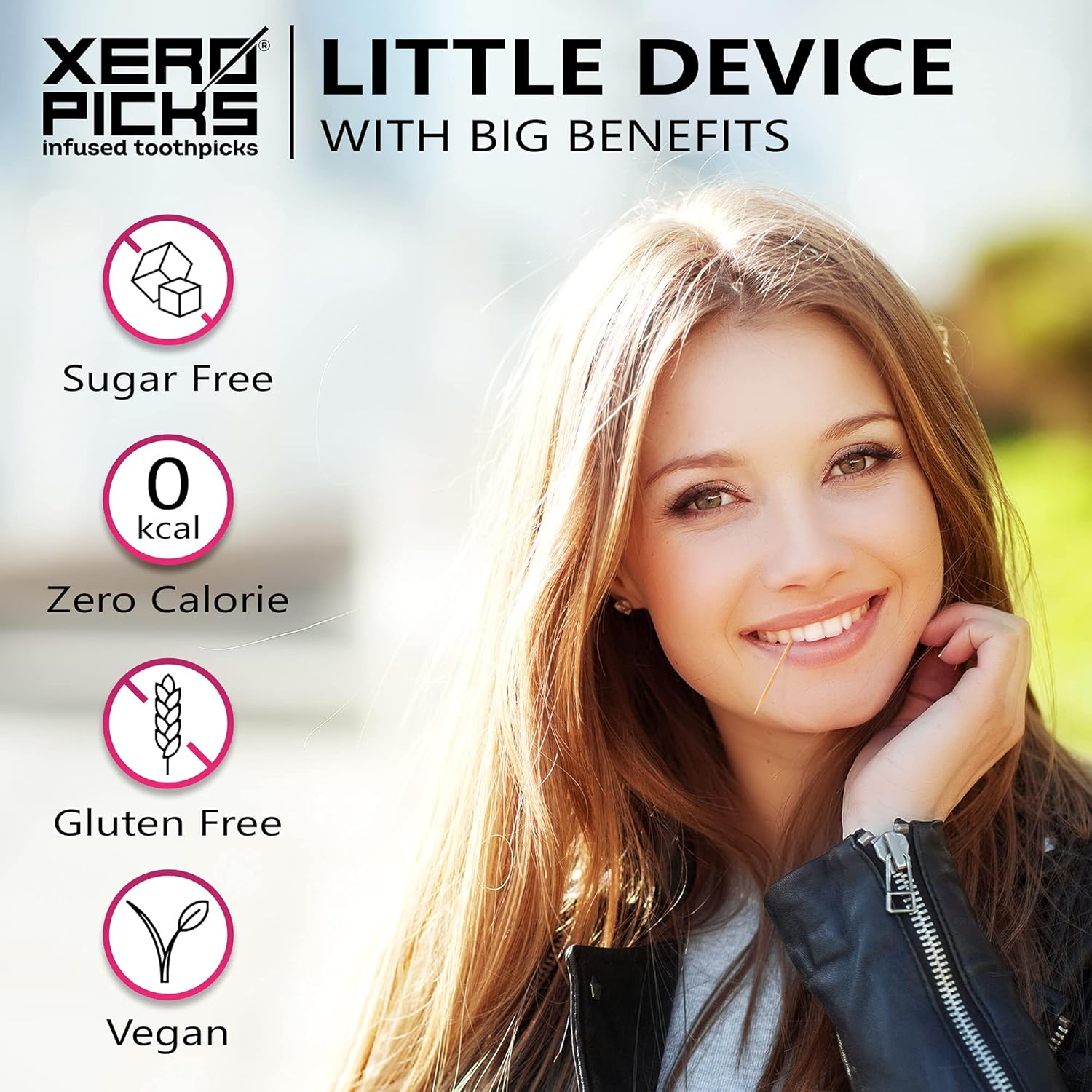 Xero Picks Wellness Flavored Toothpicks Energy Boost with Caffeine, B12, and B6 (Berry Blast, 3 Pack) Kosher - Sugar Free - Image 5