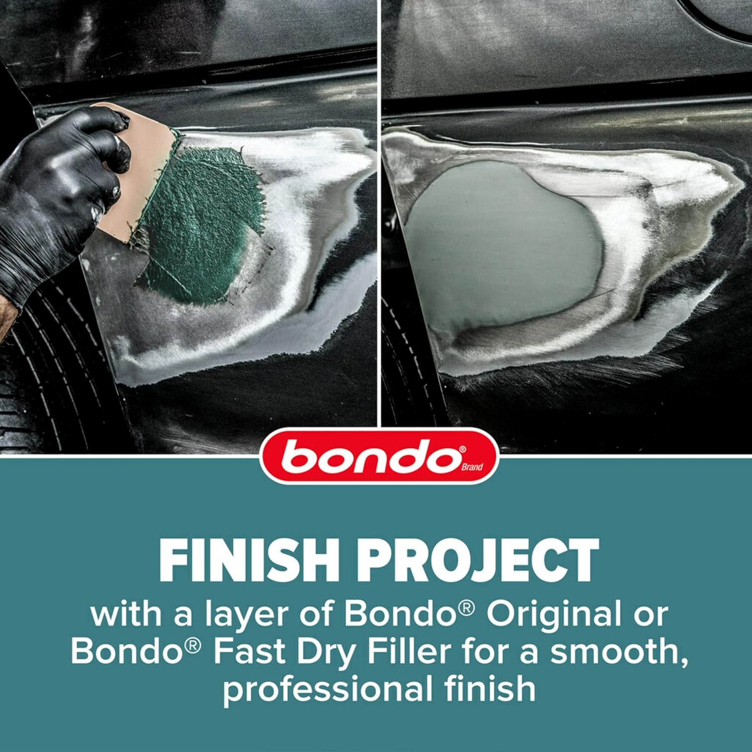 3M Bondo Short Strand Fiberglass Reinforced Filler 1.37 LB (621 g) with Bondo Cream Hardener 0.5 oz (14g), Repair Holes Up To 0.5 IN, Waterproof (SS-PT-ES) - Image 15
