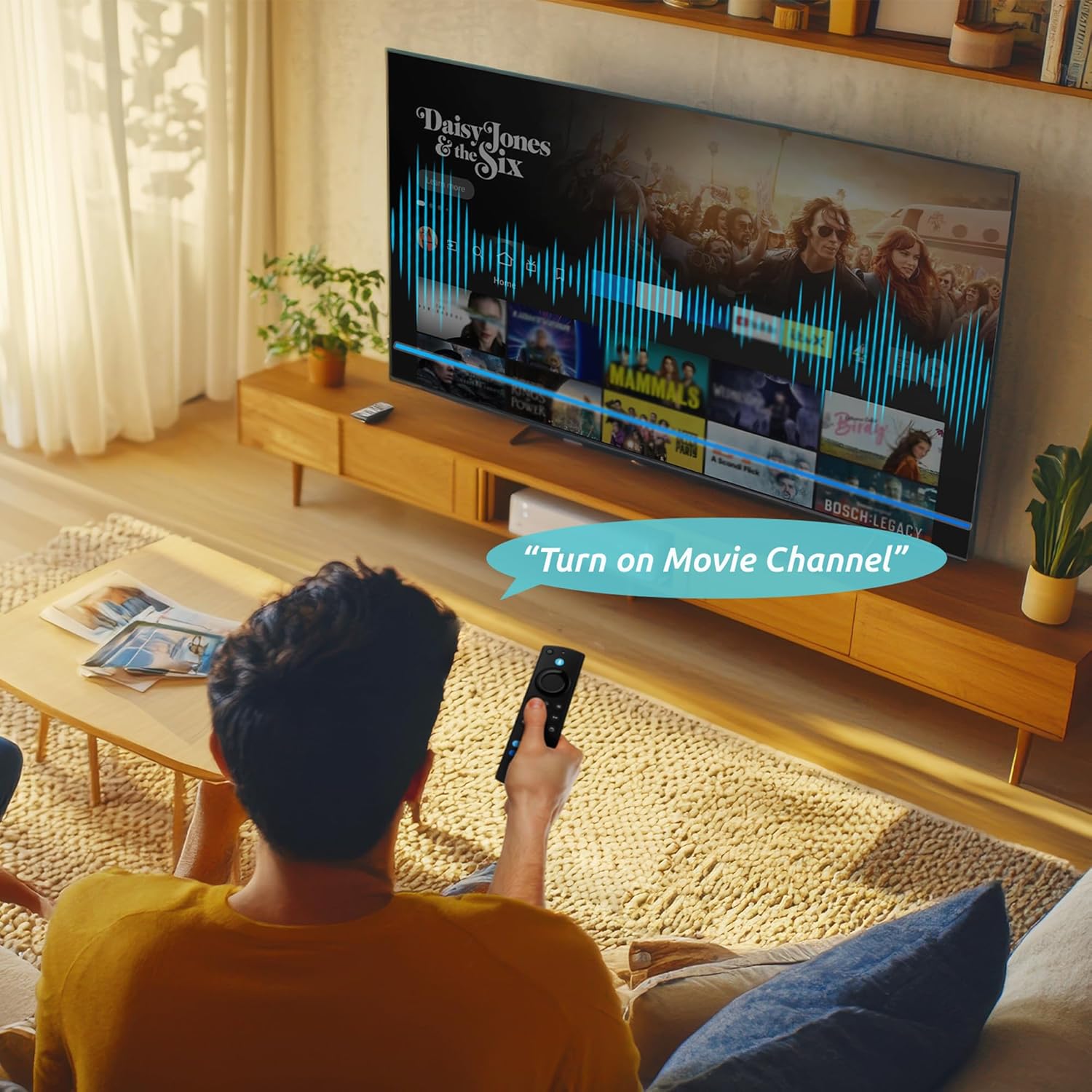Replacement Firestick Remote Control Compatible with Fire-Smart TV Series Stick, Stick 4K/4K Max/HD/Lite, 3rd Gen Smart TV & Cube(2nd Gen/1st Gen/3rd Gen), TVs Stick(2nd Gen/3rd Gen) with Voice Search - Image 2