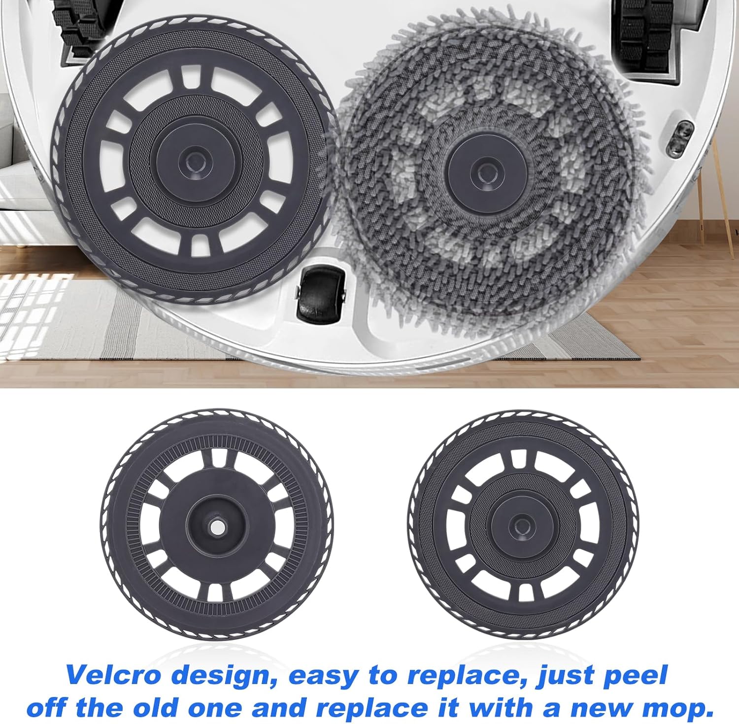 Mop Pad Plate Accessories for Dreame L10s Pro Ultra Heat/L10s Ultra Gen2/X30 Ultra/X40 Ultra/L20 Ultra/X40 Master/L40 Ultra,Mova E30 Vacuum Cleaner - Board Holder Replacement Mop Tray Part Attachment - Image 4