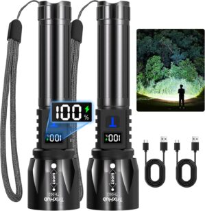 TrixHub Rechargeable Flashlights Hi...
