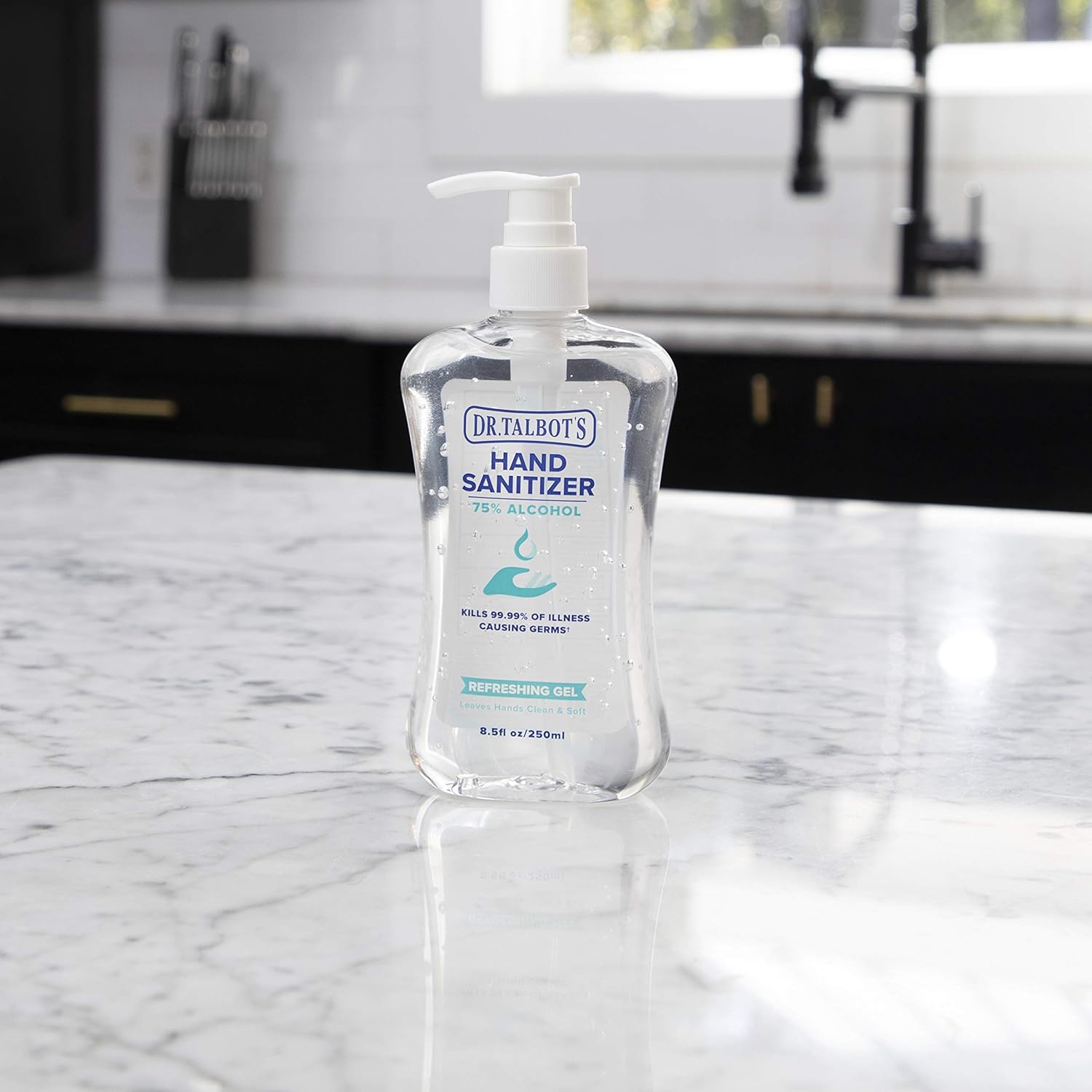 Dr. Talbot's Refreshing Gel Hand Sanitizer With Easy Pump, Fragrance Free, 8.5 Fl Oz - Image 4