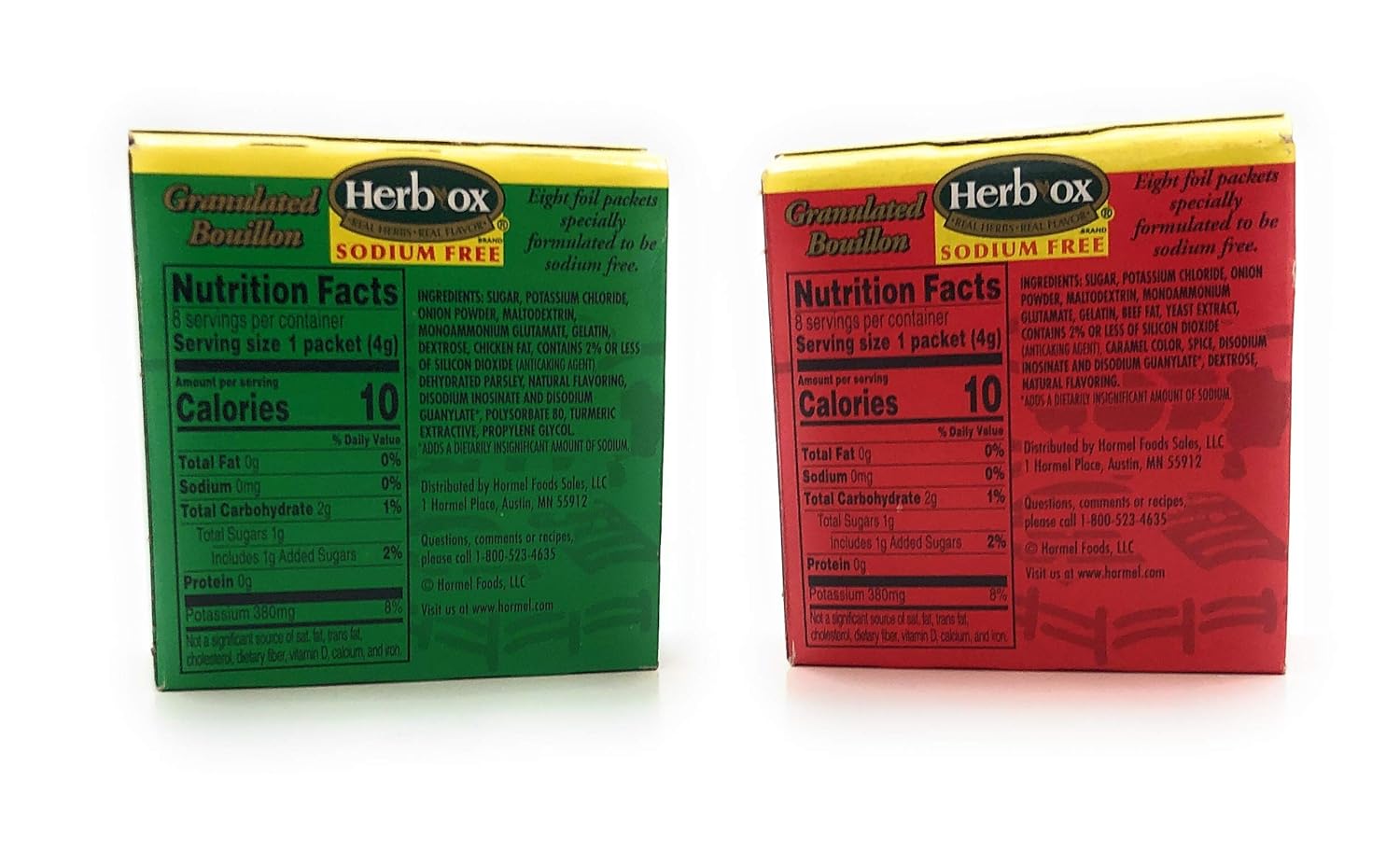 Herb-Ox Sodium Free Bouillon Bundle, Beef and Chicken, 16 Total Packets - Image 2