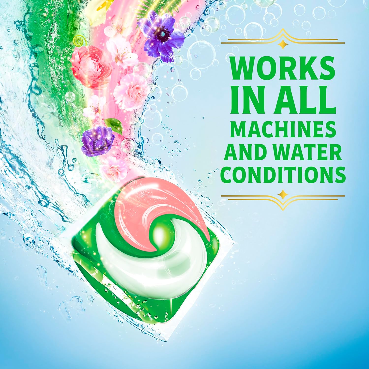 Gain Flings! "Wicked: For Good" Limited Edition Laundry Detergent Pacs, 42 Count, Fantabulous Floral Scent, 3 in 1 HE Detergent Pacs with Oxi Boost and Febreeze - Image 8