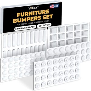 128 Clear Cabinet Bumper Pads – S...