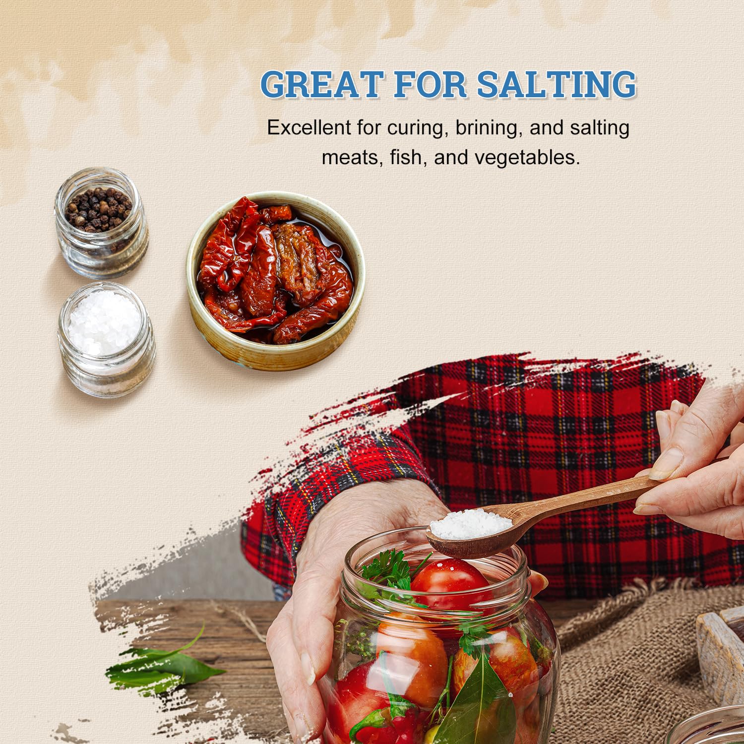 52USA Himalayan White Salt, Coarse Salt 16 oz (1 Pound), Salt for Grinder Refill, Non-GMO, All Natural Sea Salt, Kosher Salt (Pack of 1) - Image 5
