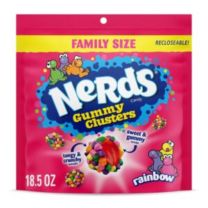 NERDS Gummy Clusters, Candy, Rainbo...