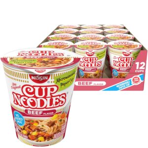 Nissin Cup Noodles Soup, Beef Flavo...