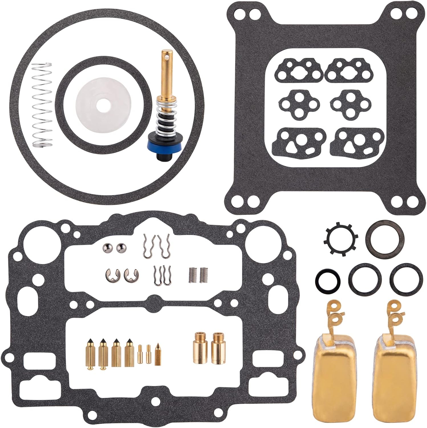 Carburetor Rebuild Kit Compatible with Edelbrock 1405 1406 1407 1408 1409 1410 1411, Carb Rebuild Kit for AFB 4 barrel 500 600 650 700 750 800 CFM Weber Marine # 809064 Carter 9000 series - Image 7