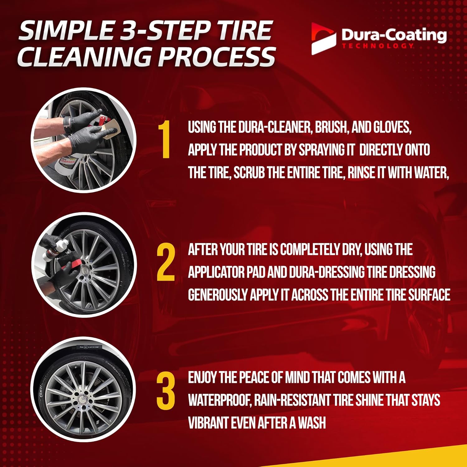 Dura-Dressing Total Tire Kit XL (2-3 Cars/1 Large Truck) - Image 4