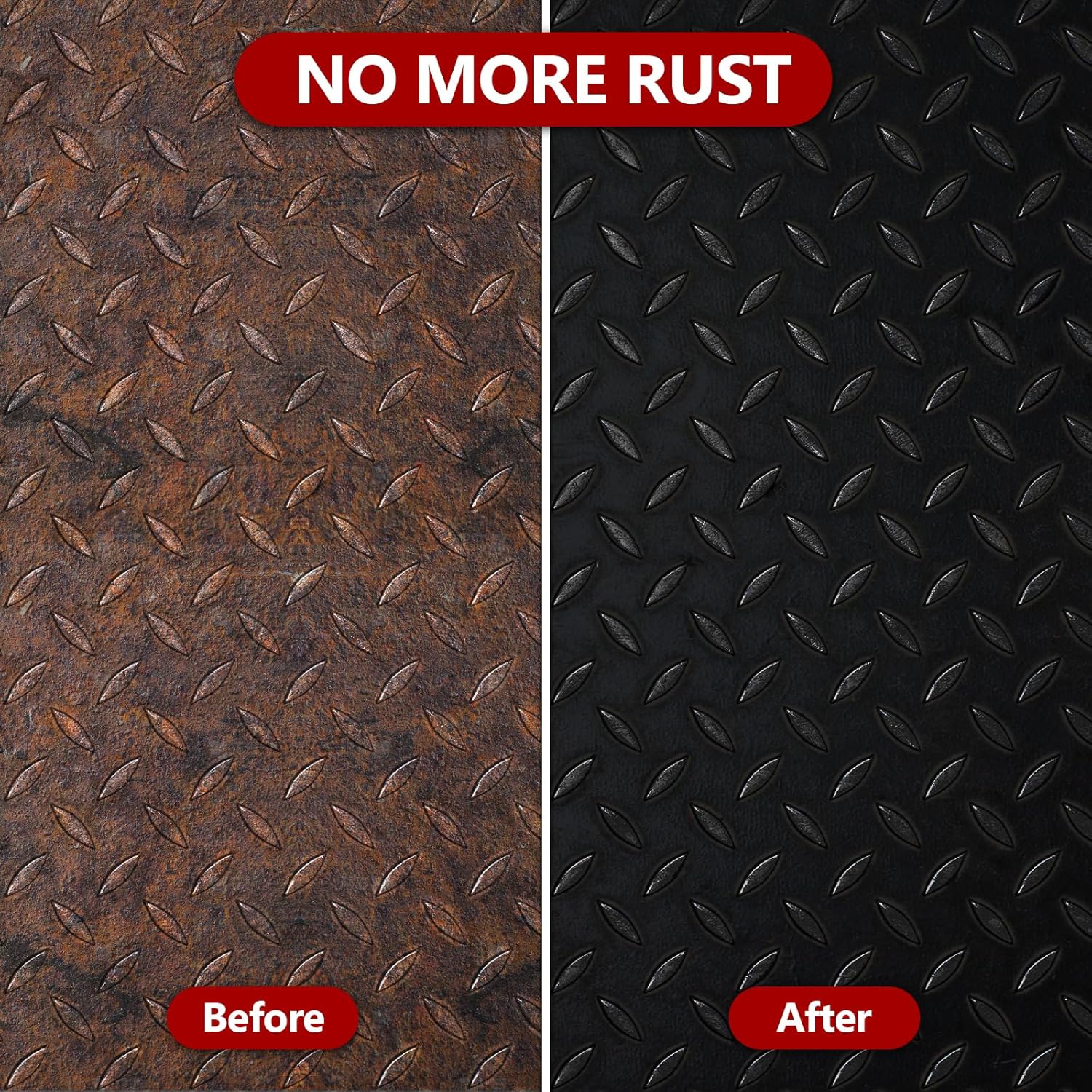 4-in-1 Rust Converter & Metal Primer, 34 Fl Oz Black Rust Inhibitor Paint for Metal, Automotive Rust Reformer, Industrial Grade Water Based, Heat Resistance & UV Resistant - Image 2