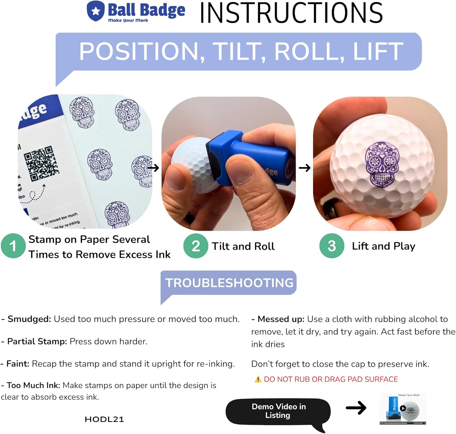 Ball Badge - Golf Ball Stamp, (The America Series) Golf Ball Marker, Reusable Golf Ball Marking Tool to Identify Golf Balls - Image 5