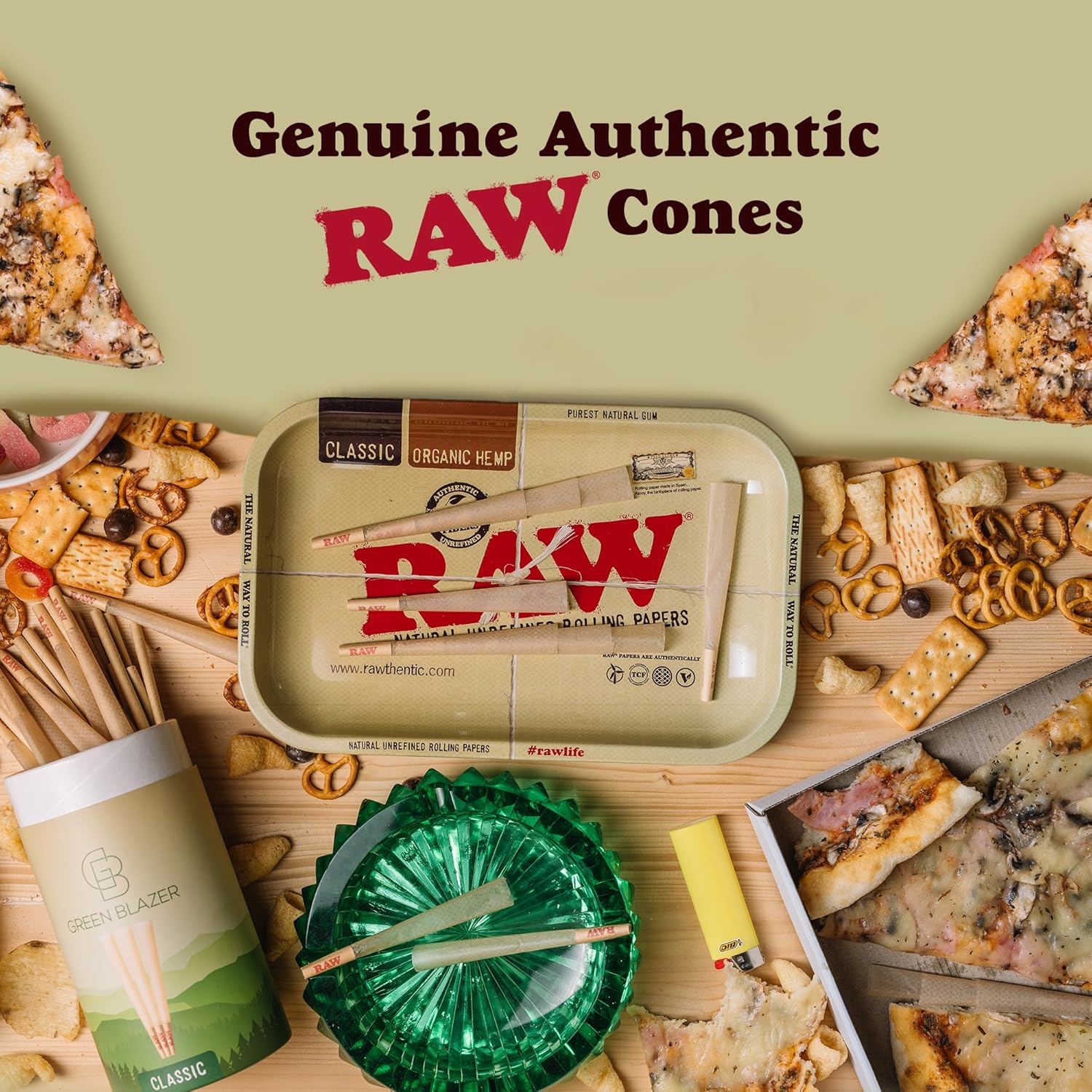 RAW Cones Organic 1-1/4 Size: 150 Pack - Patented Slow Burning Pre Rolled Rolling Papers with Tips, Organic Raw Paper, 84mm - Image 4