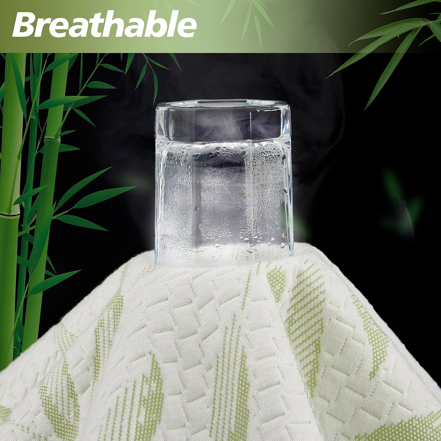Full Size Mattress Protector Waterproof Mattress Pad Washable Bamboo Rayon Mattress Cover Breathable Noiseless Bed Protector 5" - 21'' Elastic Fitted Deep Pocket - Image 4