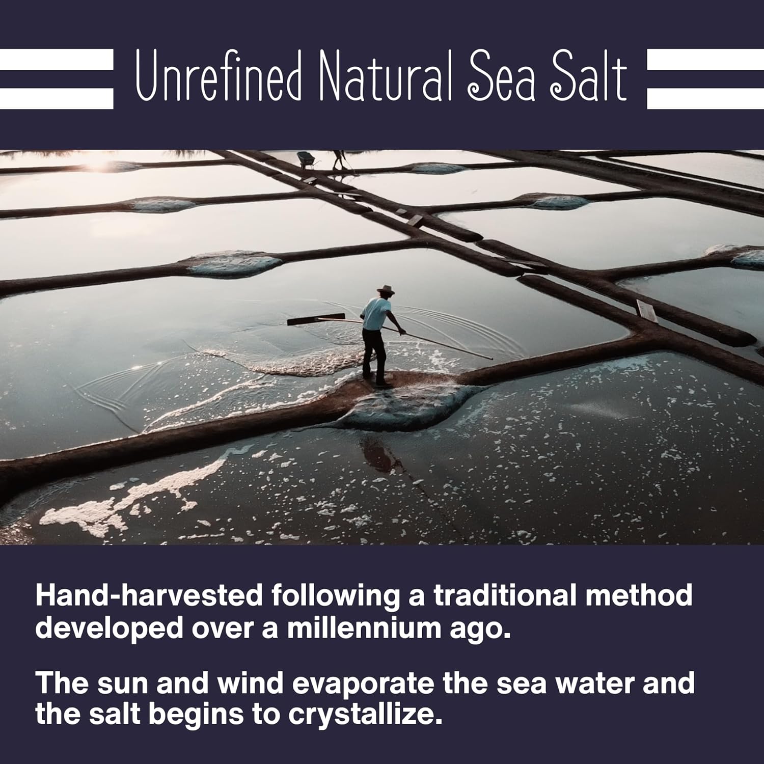 Le Marinier Celtic Salt Organic Extra Fine, 1.1 lb - 18oz. Mineral Rich 100% Natural and Unrefined. French Sea Salt with +82 Vital Minerals. Hand Harvested (1.1 lb Extra Fine) - Image 6