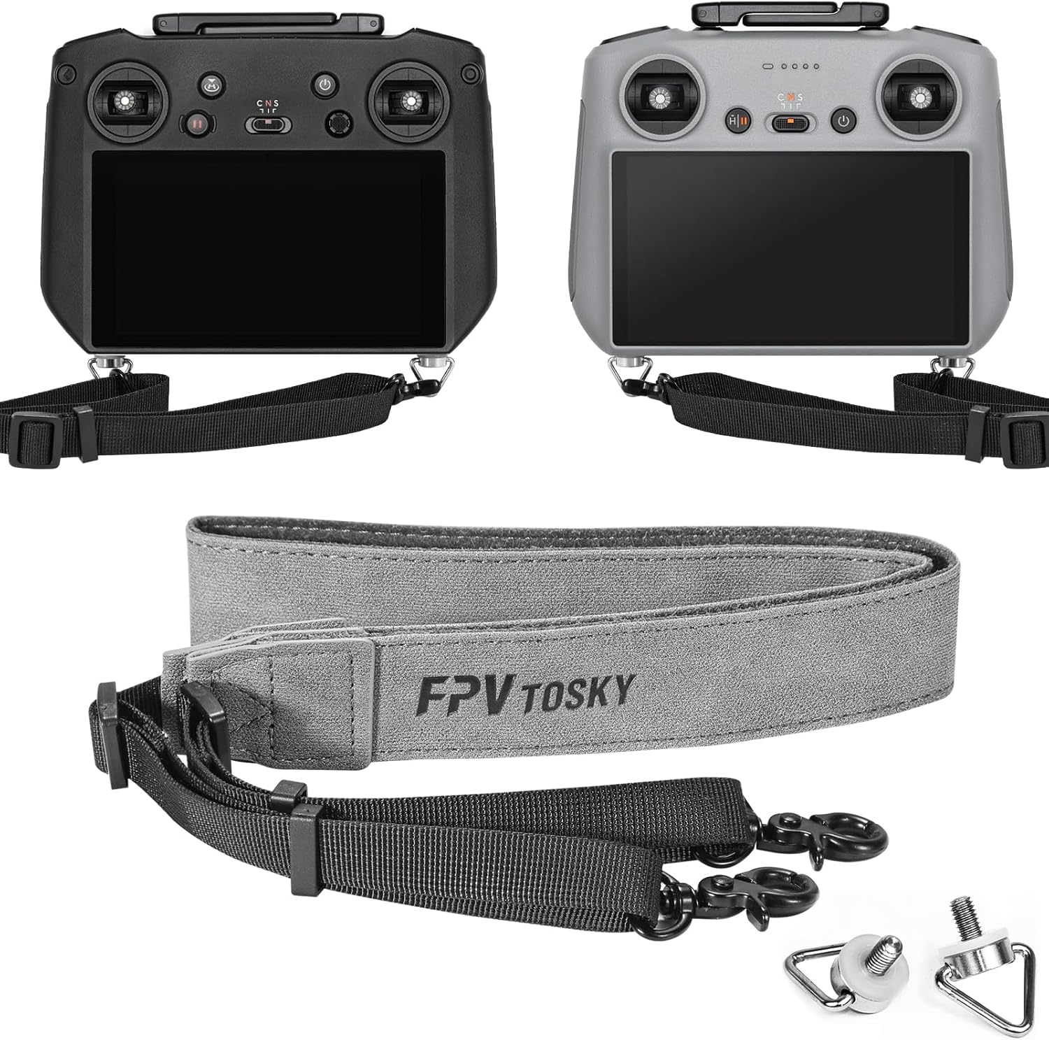FPVtosky Lanyard for DJI RC 2 & RC & RC Pro 2, RC Neck Strap, Soft Leather Compatible with DJI Remote Controller Accessories